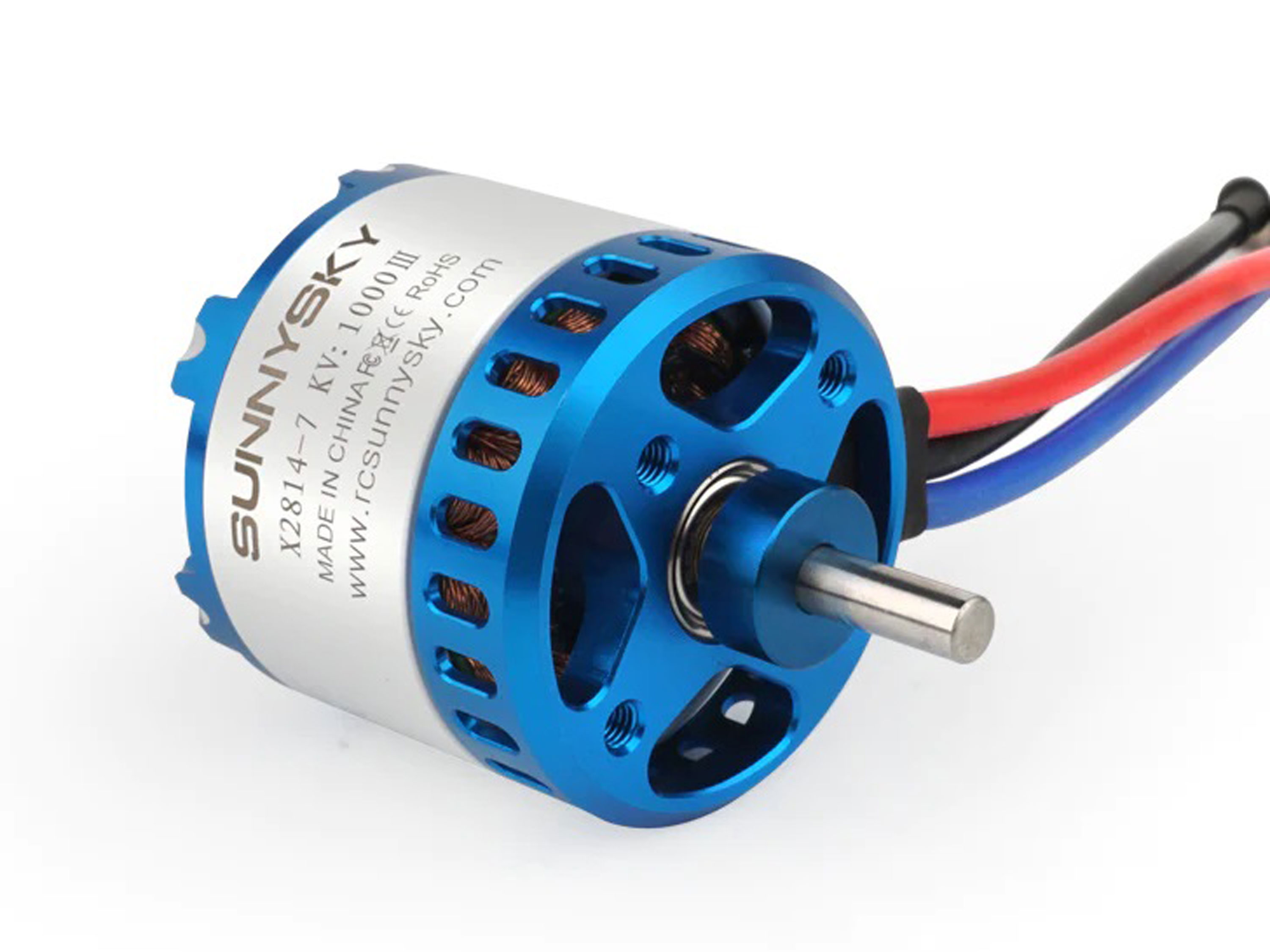 Двигун безколекторний SunnySky X2814-900kv V3 (довгий вал) (світлина #2)