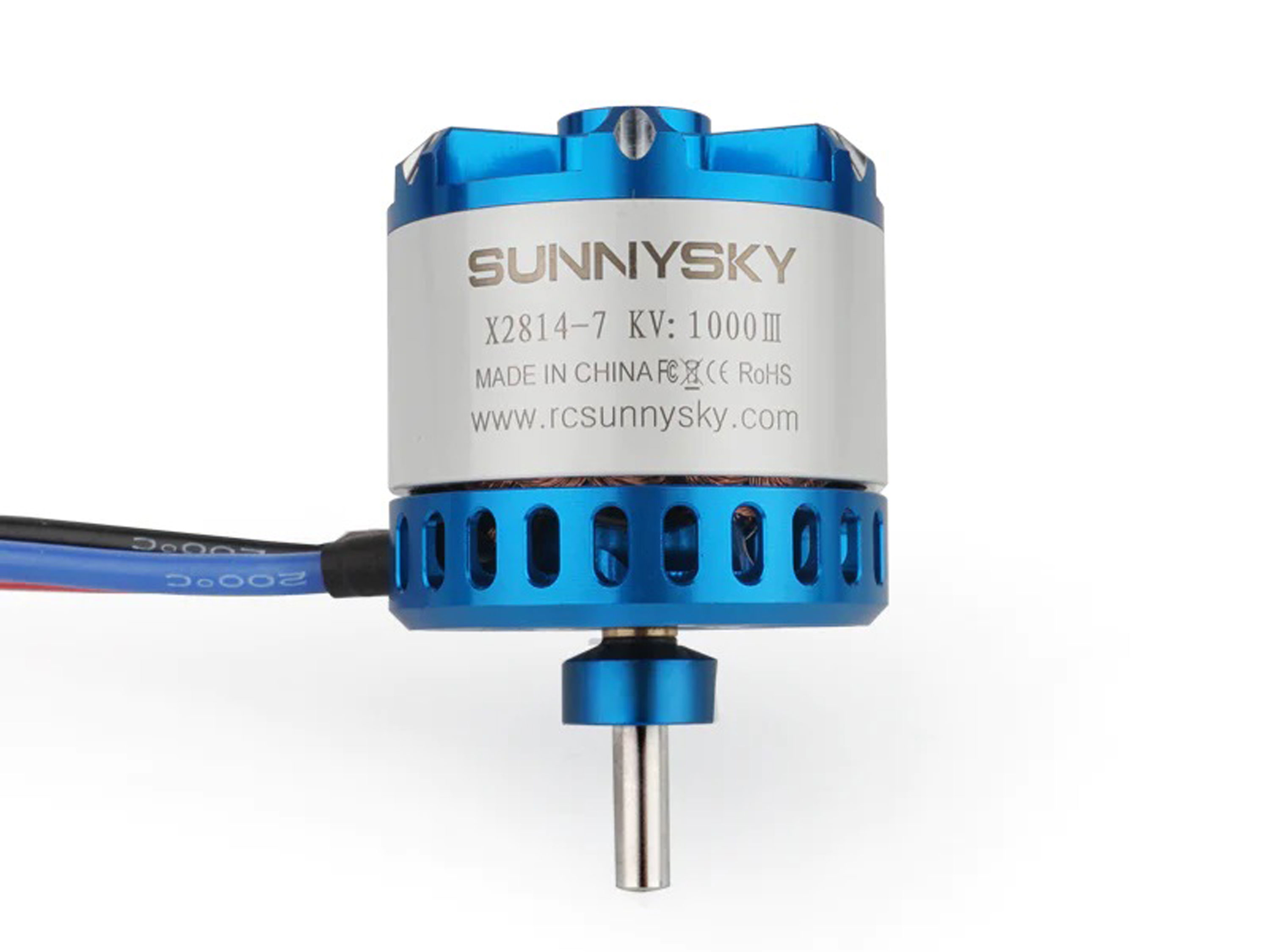 Двигун безколекторний SunnySky X2814-900kv V3 (довгий вал) (світлина #3)