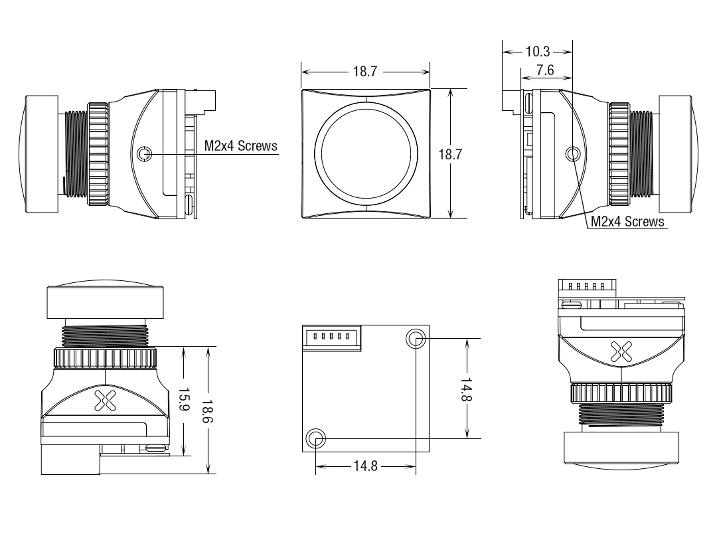 Камера Foxeer Cat 3 Micro FPV 1200TVL 2.1мм (чорна) (світлина #4)