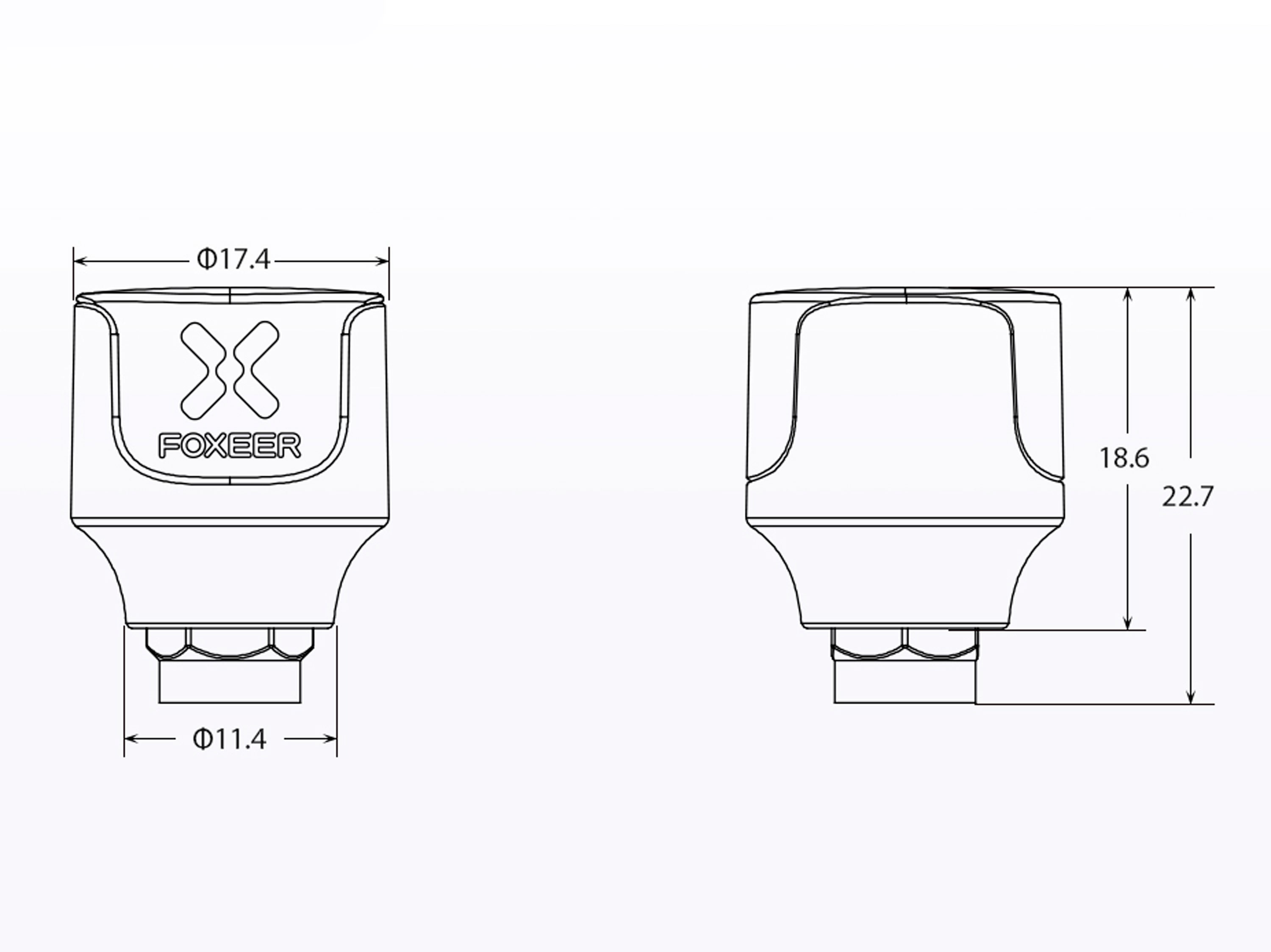 Антена Foxeer Lollipop 4 Stubby 5.8ГГц RP-SMA (RHCP)  (світлина #4)