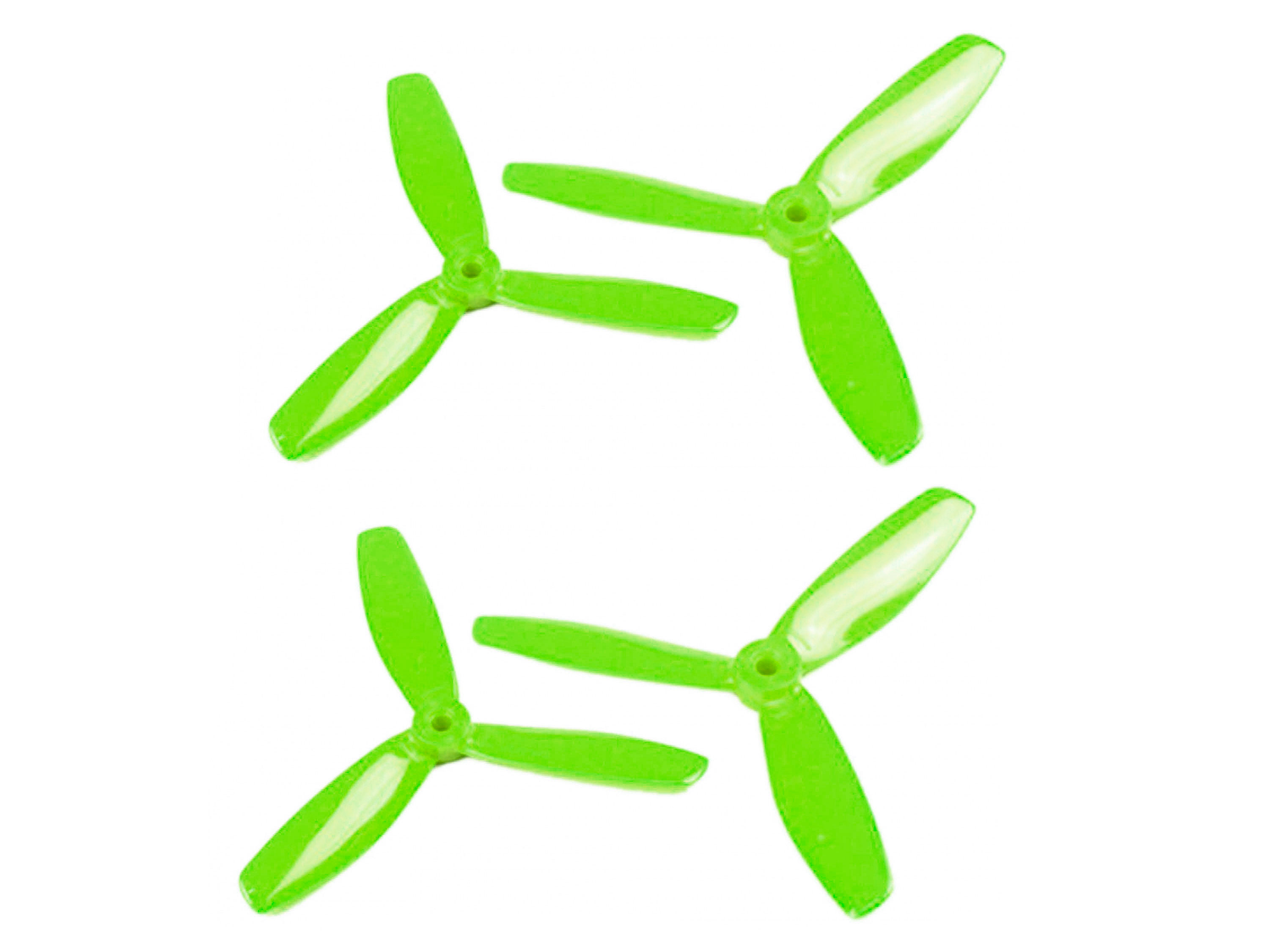 Комплект пропелерів для квадрокоптера 5045 V2 (зелений-прозорий) (світлина #1)