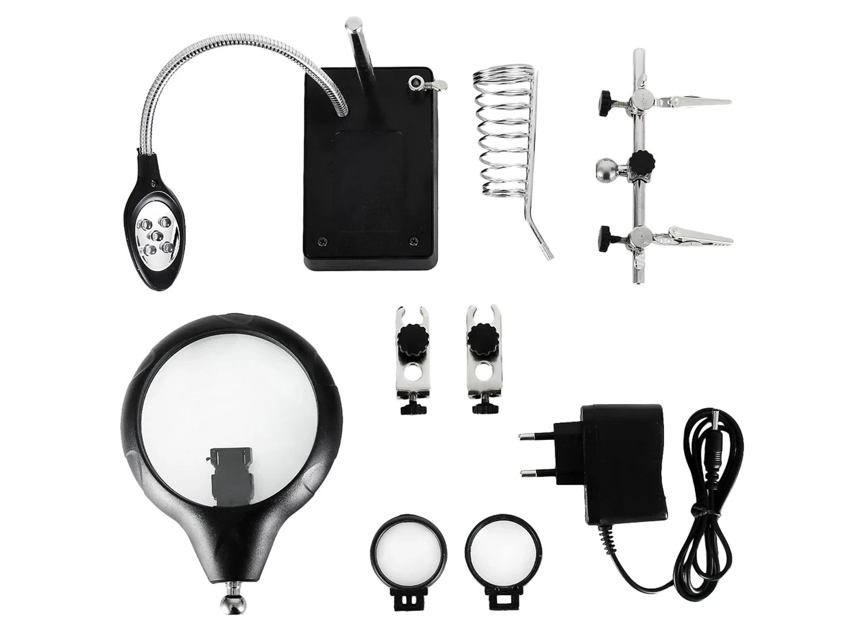 Тримач плат і паяльника ESPLB з LED-підсвіткою (третя рука) (світлина #5)