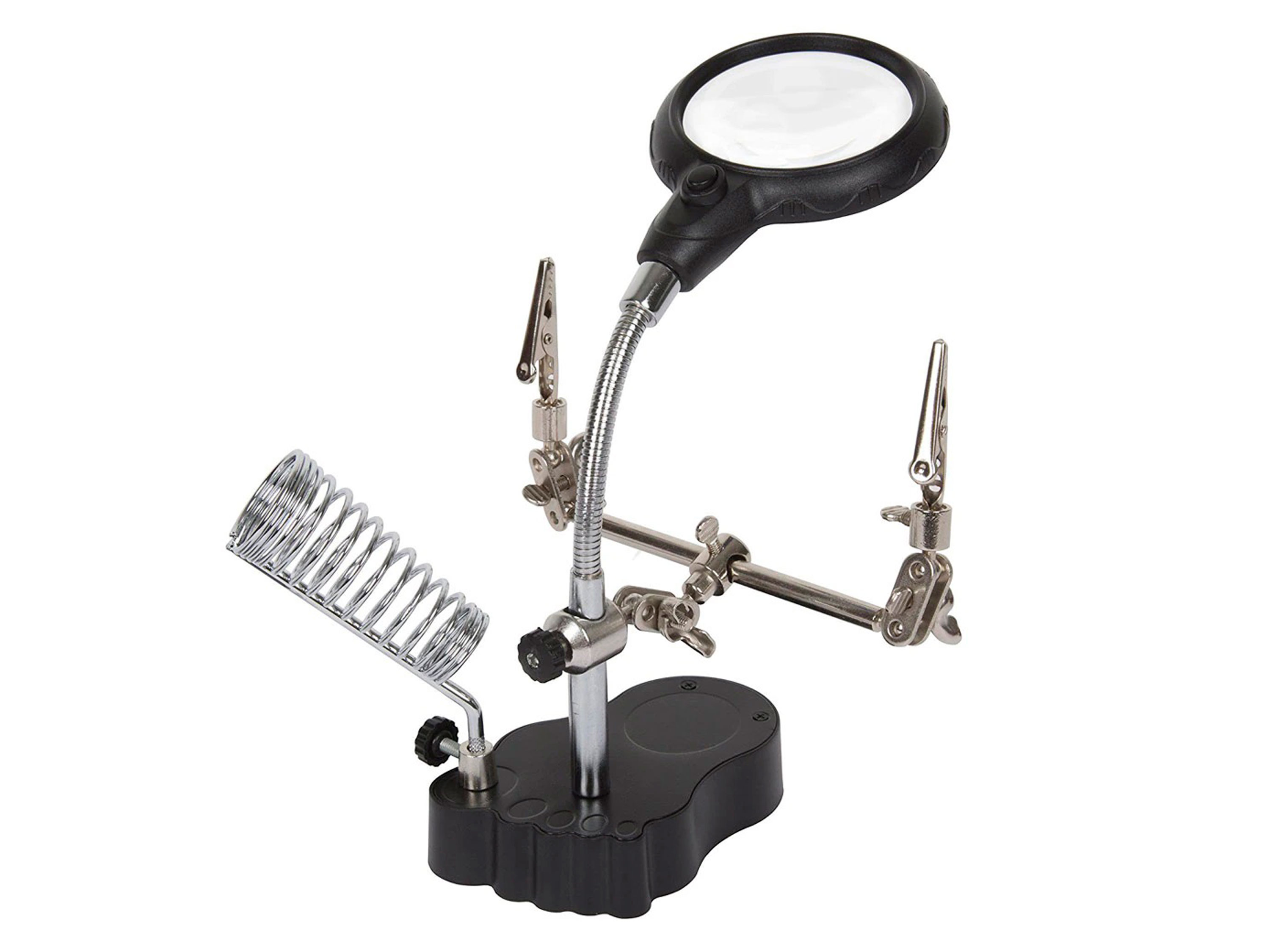 Тримач плат і паяльника TE-801 з LED-підсвіткою (третя рука) (світлина #3)