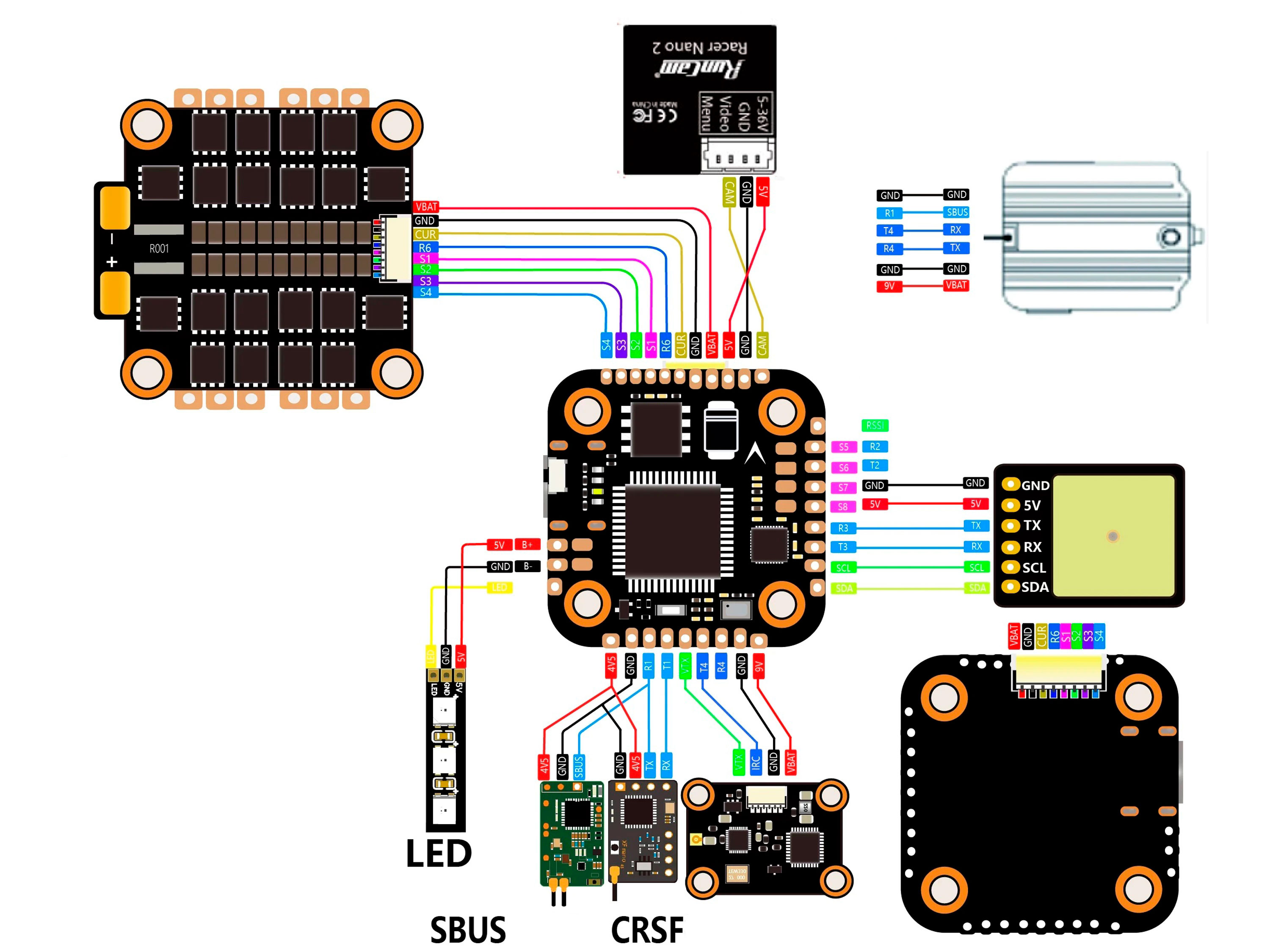 Aocoda F722 Mini V1.0 (польотний контролер F7 + регулятор 4в1 25А/35A) (світлина #6)