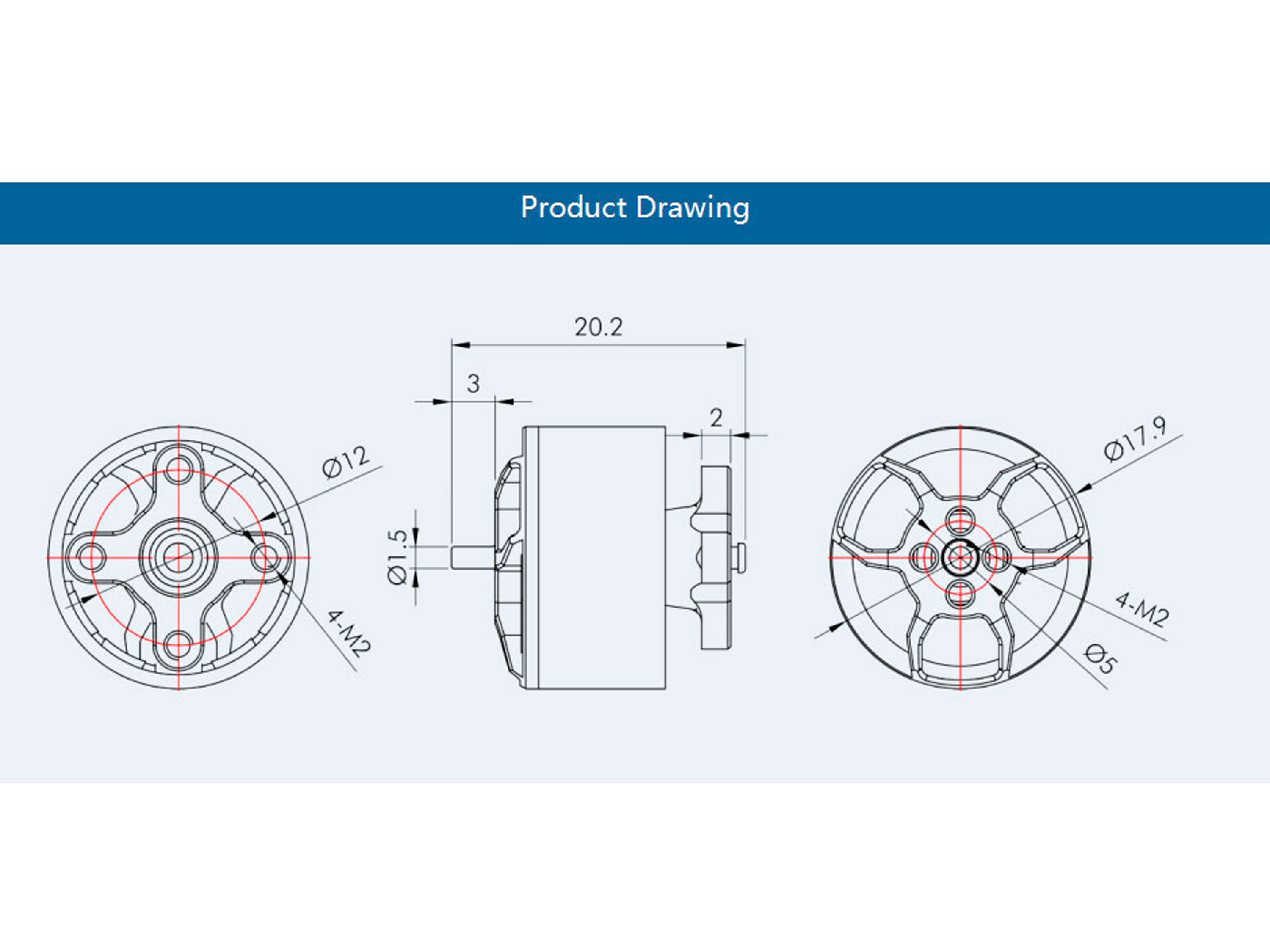 Двигун безколекторний T-Motor F1408-II-2800kv (світлина #5)