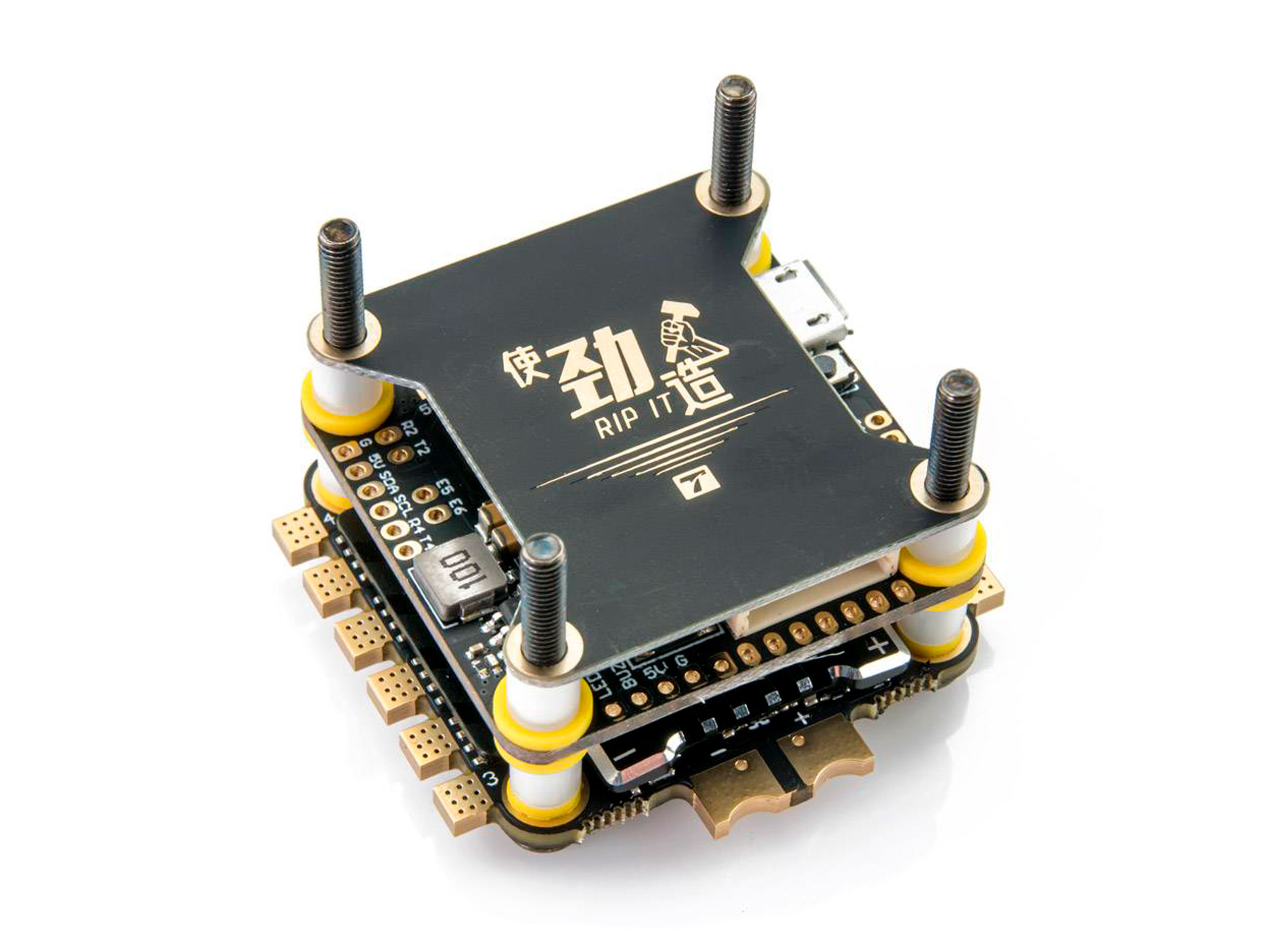 T-Motor F722 PRO II HD (польотний контролер F7 + регулятор 4в1 F55A) (світлина #1)