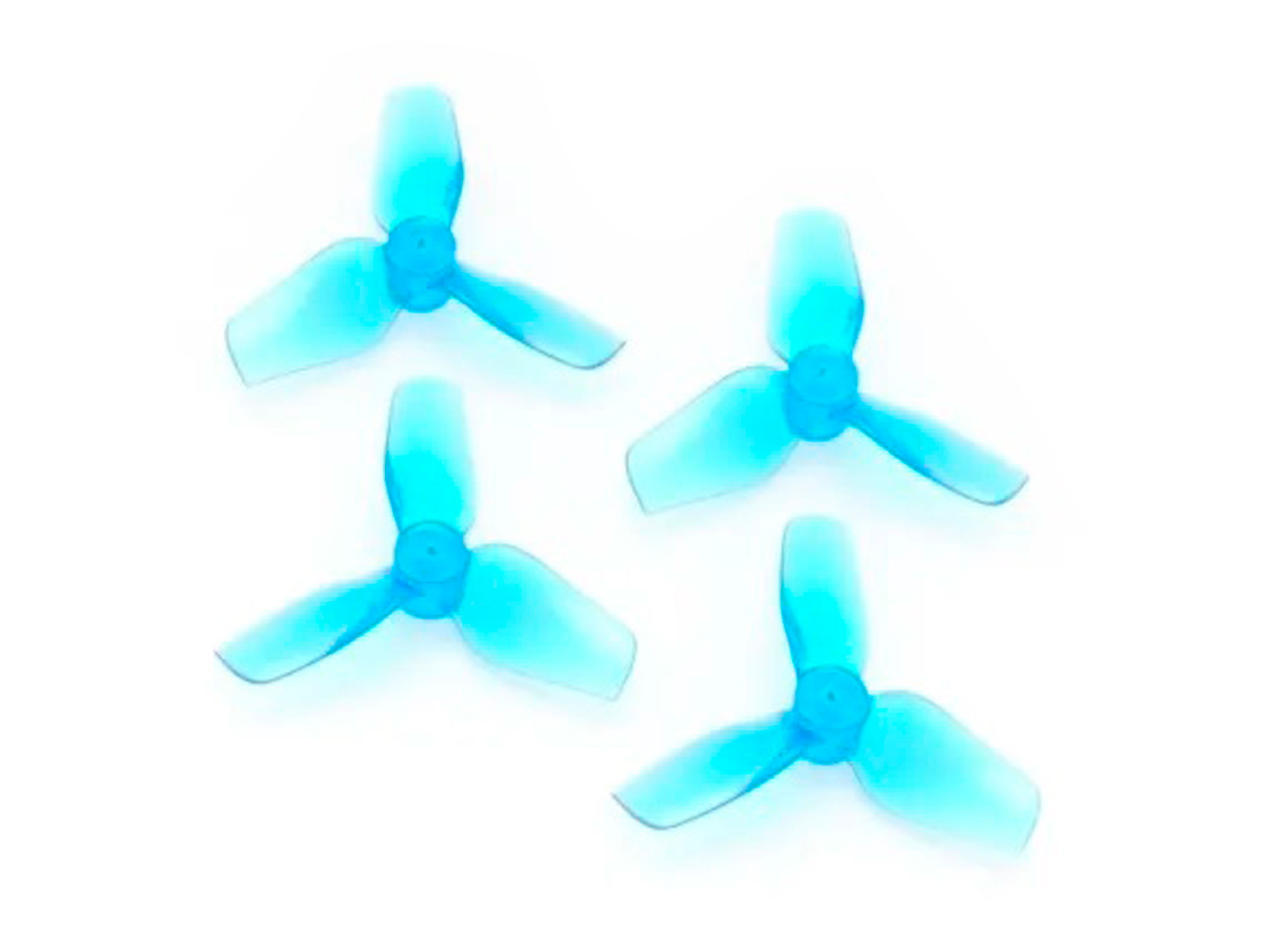 Комплект пропелерів HQProp 31мм-х3 блакитні (вал 1.0мм) (світлина #1)