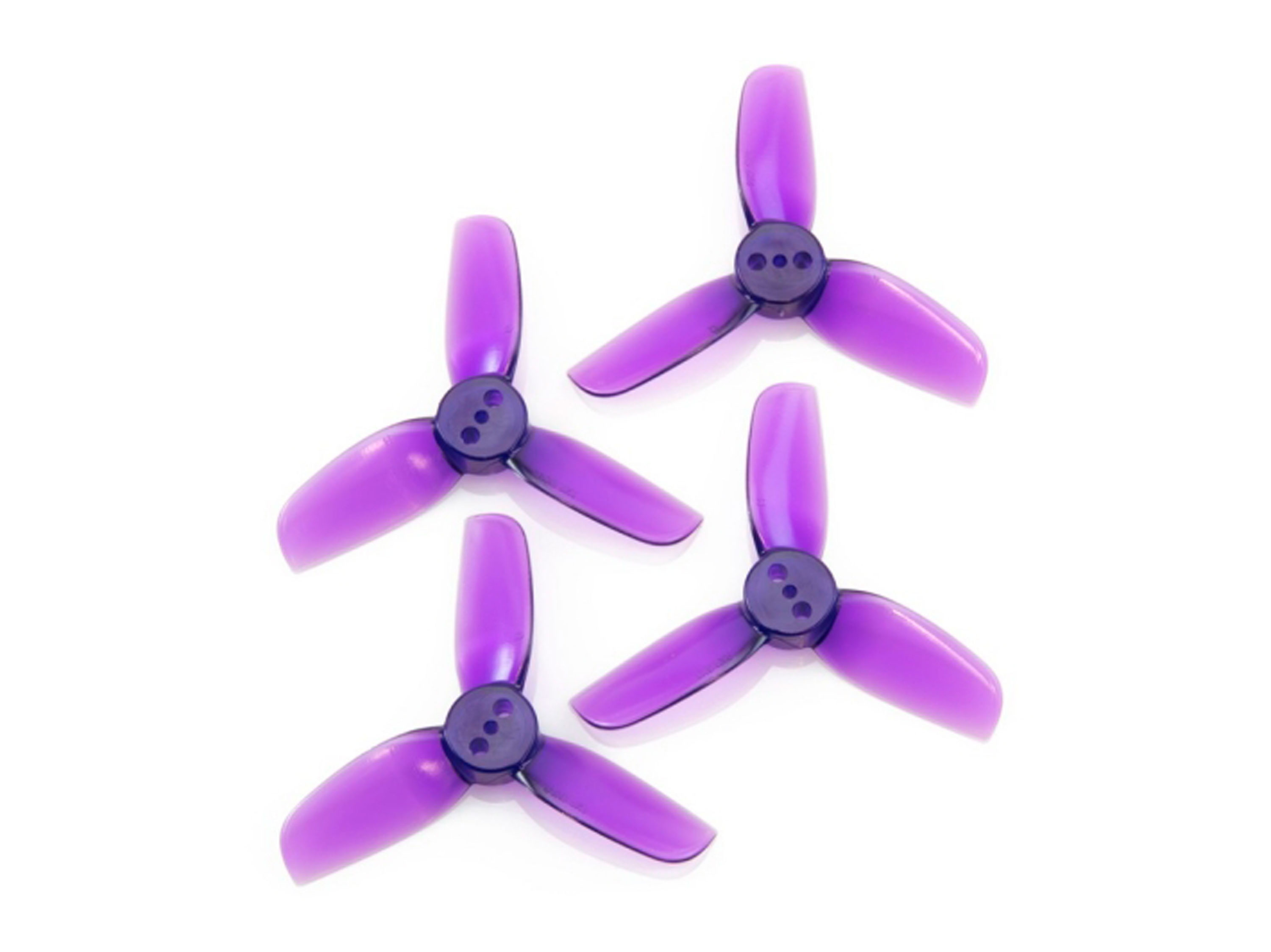 Комплект пропелерів HQProp T2x2.5x3 фіолетові (вал 1.5мм) (світлина #1)