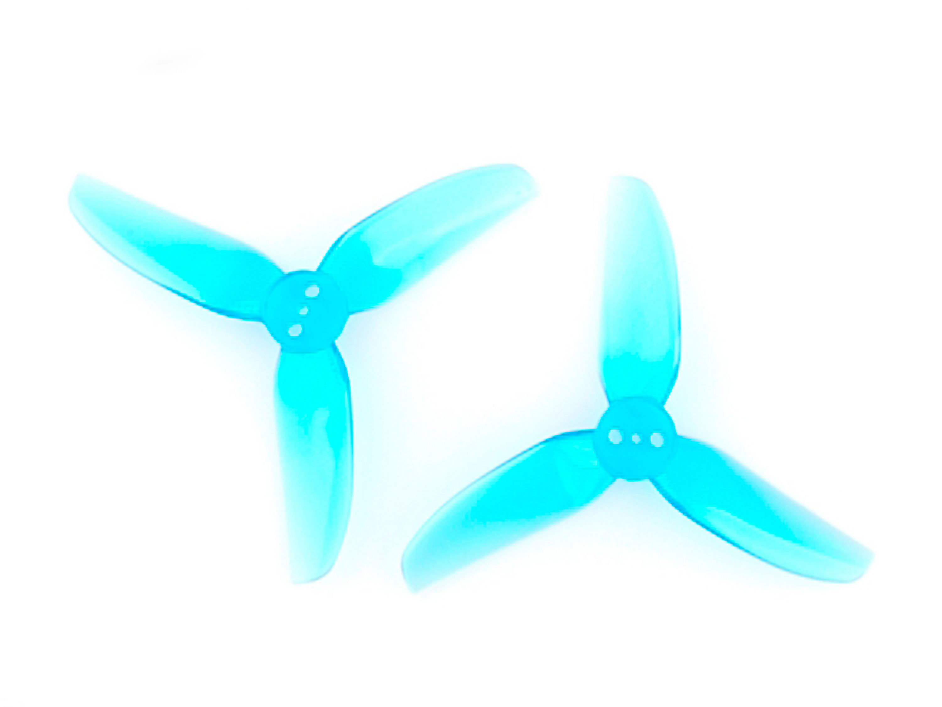 Комплект пропелерів HQProp T2.5x2x3V2S блакитні (вал 1.5мм) (світлина #1)