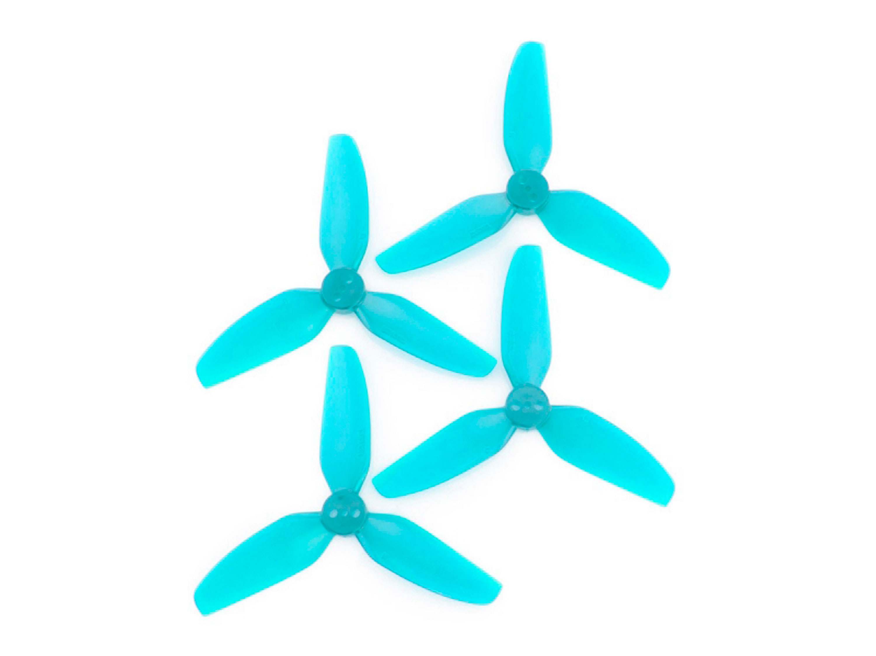 Комплект пропелерів HQProp T2.5x2.5x3 блакитні (вал 1.5мм) (світлина #1)