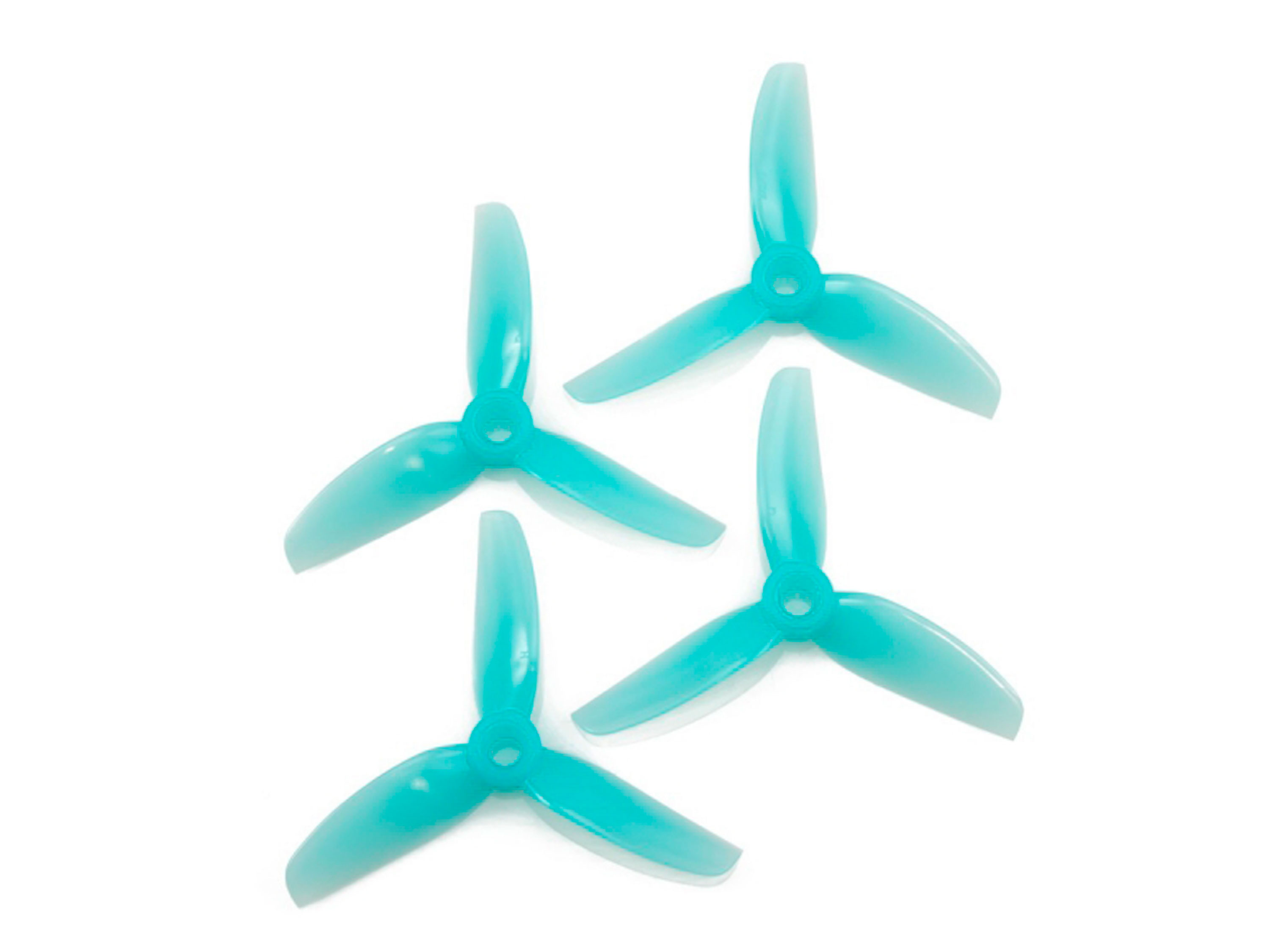 Комплект пропелерів HQProp 3x5x3 блакитні (вал 5мм) (світлина #1)