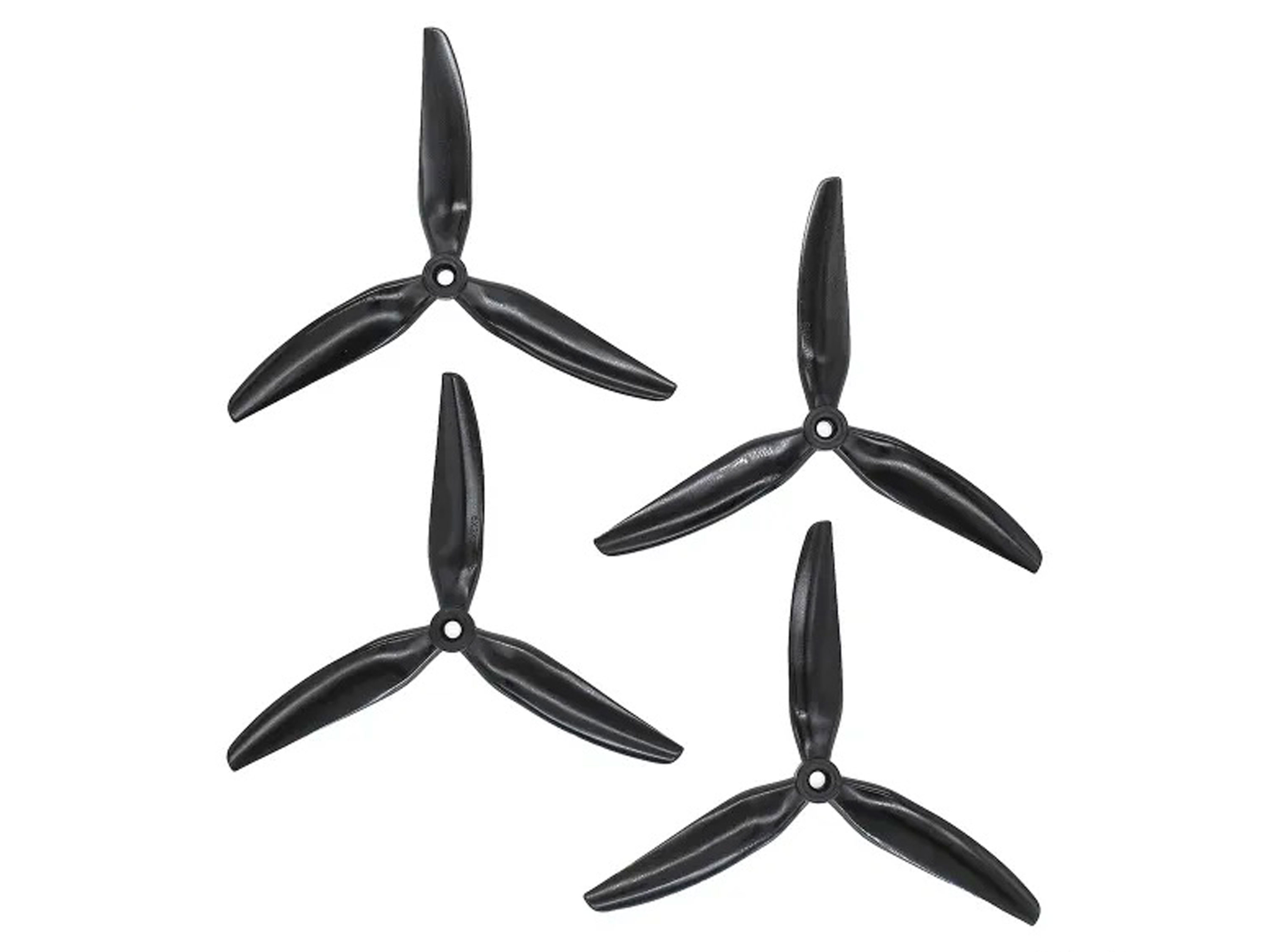 Комплект пропелерів HQProp 6x3x3V1S чорні (вал 5мм) (світлина #1)