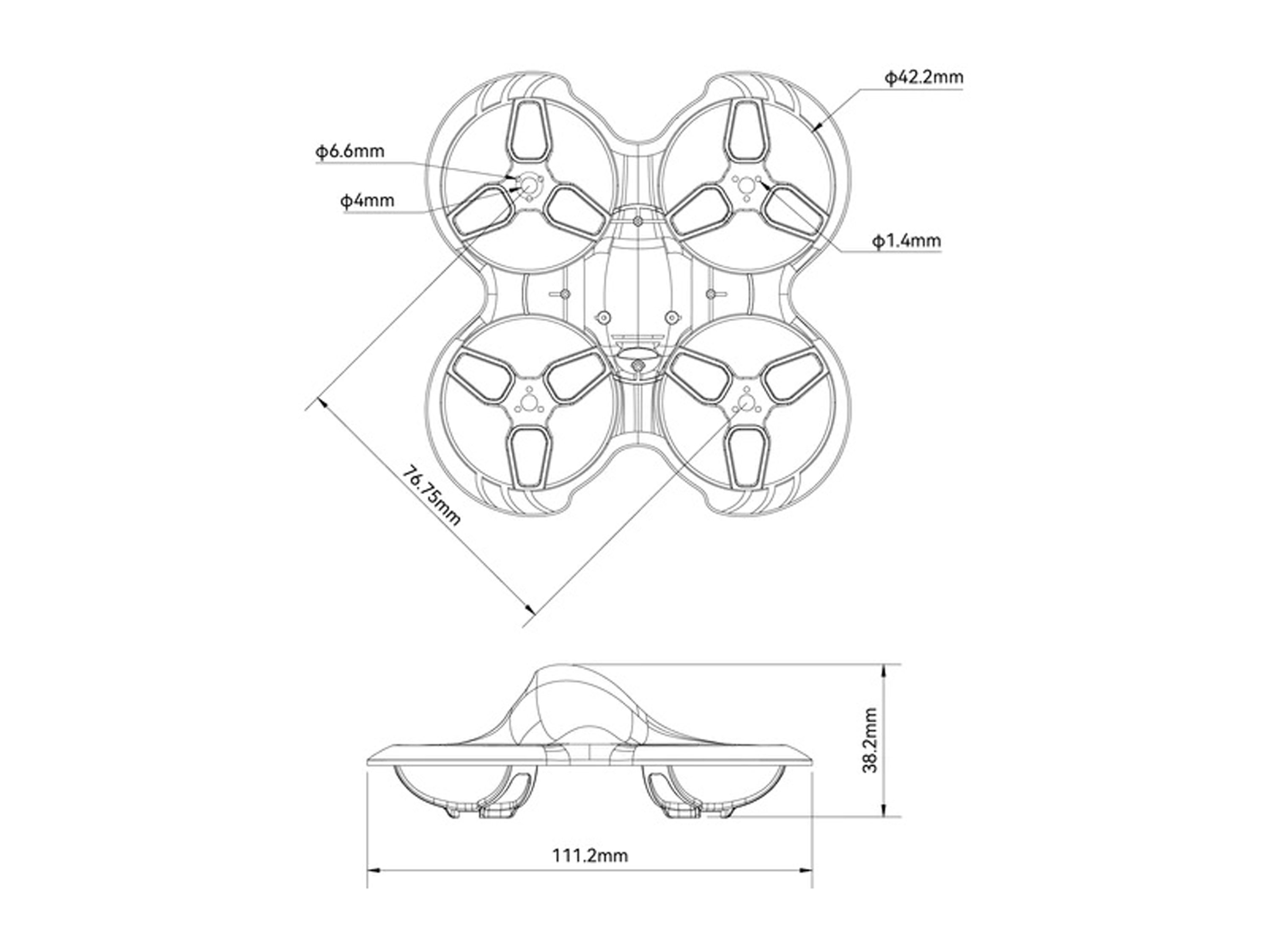 Рама BetaFPV Cetus Pro (світлина #3)