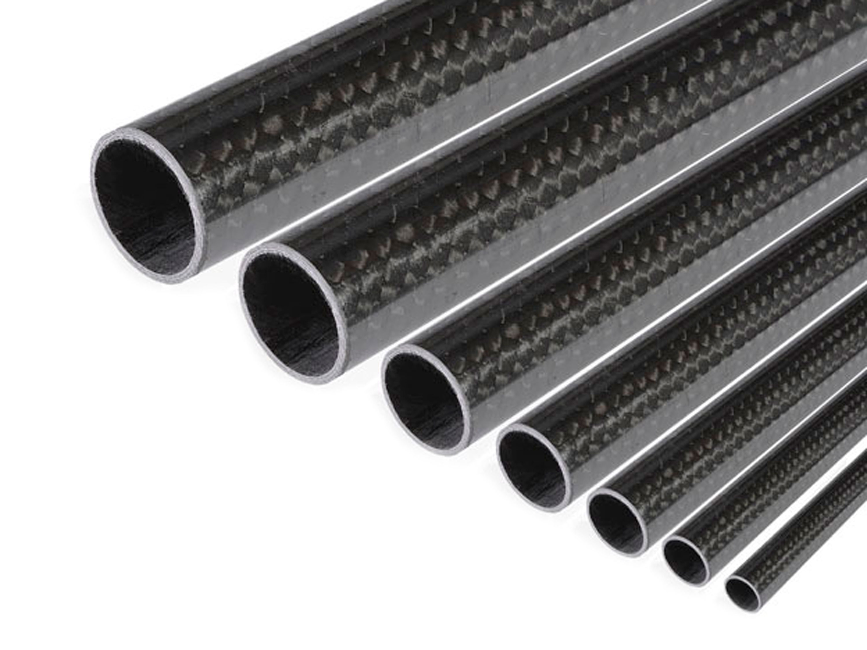 Трубка карбонова 7мм x 5мм x 1000мм (3K Twill плетіння) (світлина #1)