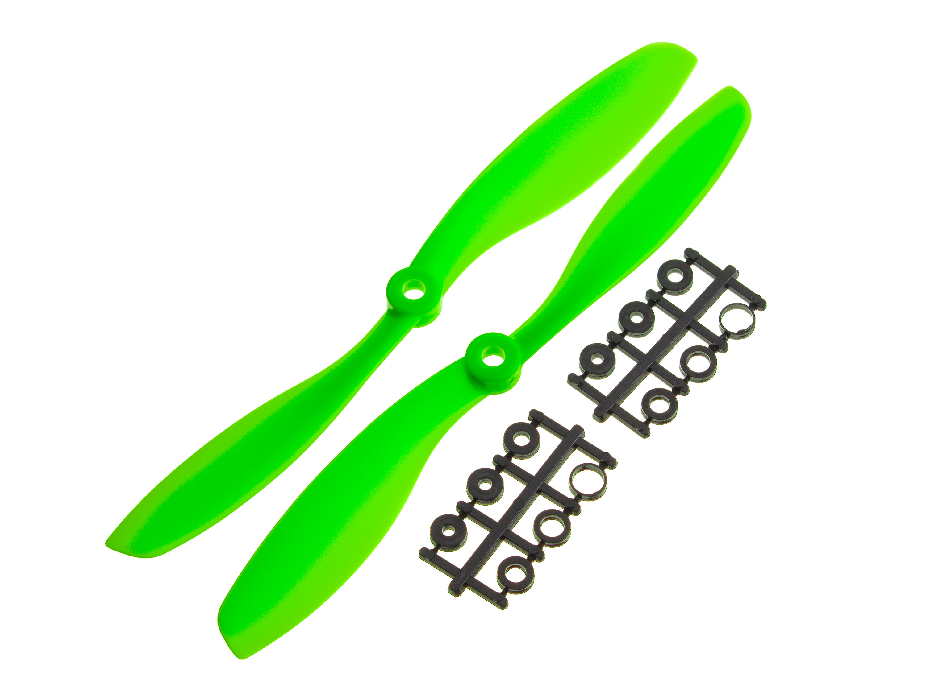 Пара пропелерів Gemfan ABS 8045 Green (CW+CCW) (світлина #1)