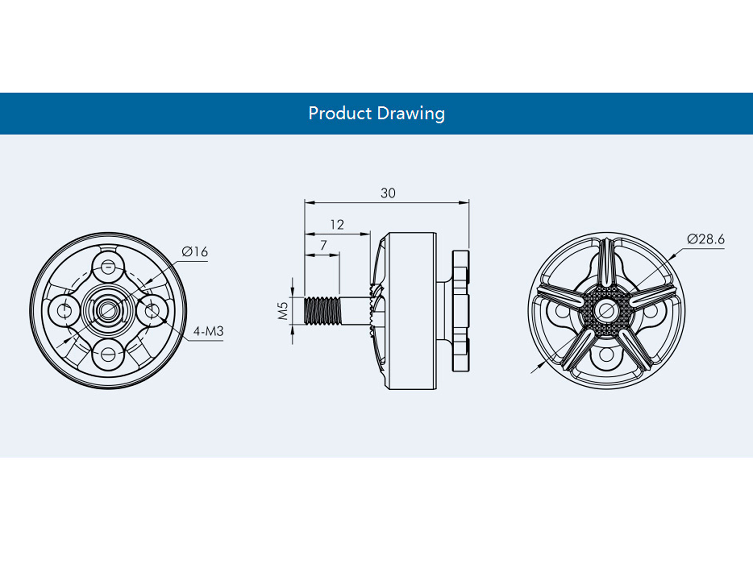 Двигун безколекторний T-Motor Pacer P2306-2550kv V2 (світлина #4)