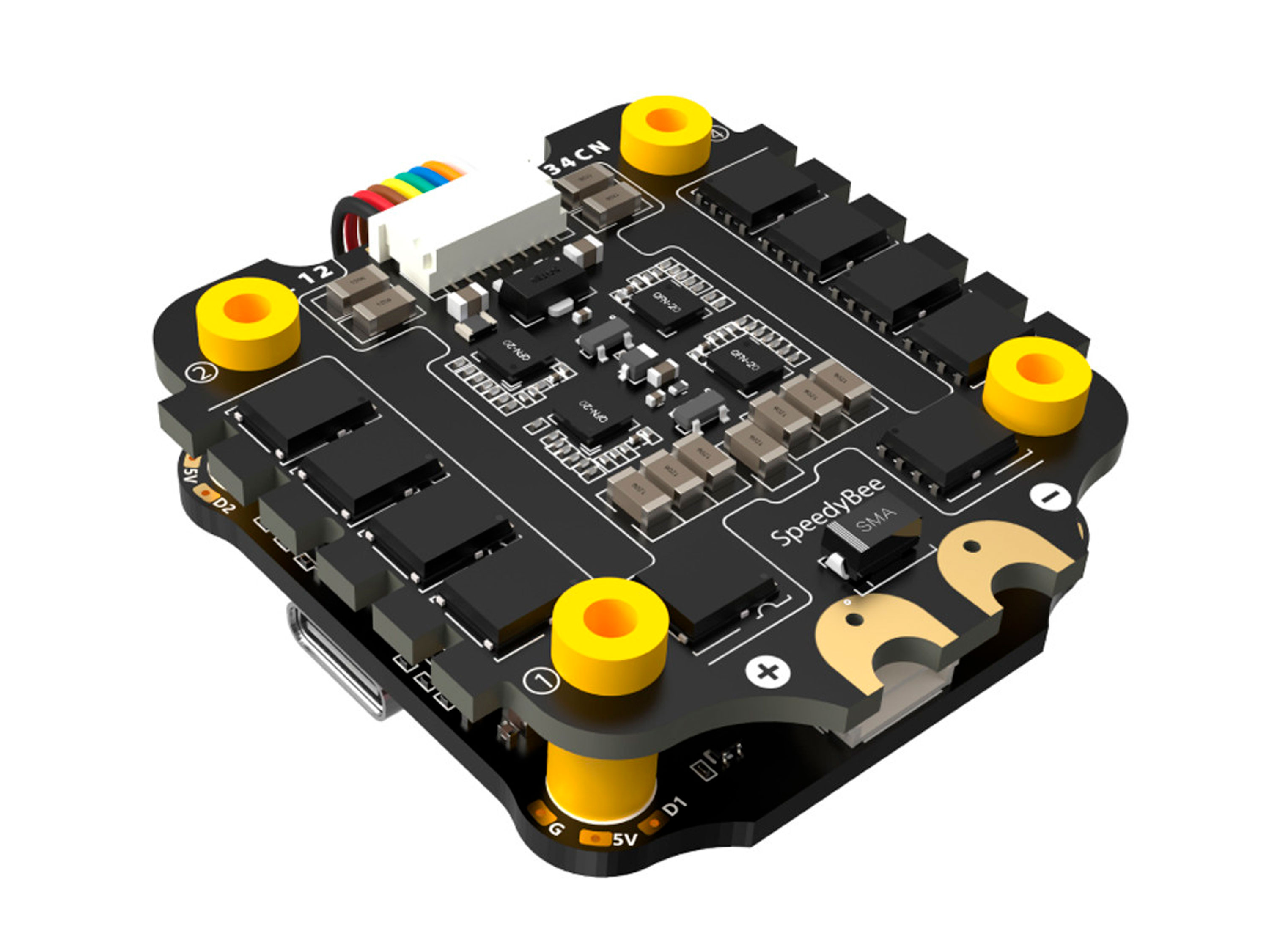 SpeedyBee F405 V3 Стек (польотний контролер F4 + регулятор 4в1 50A) (світлина #3)