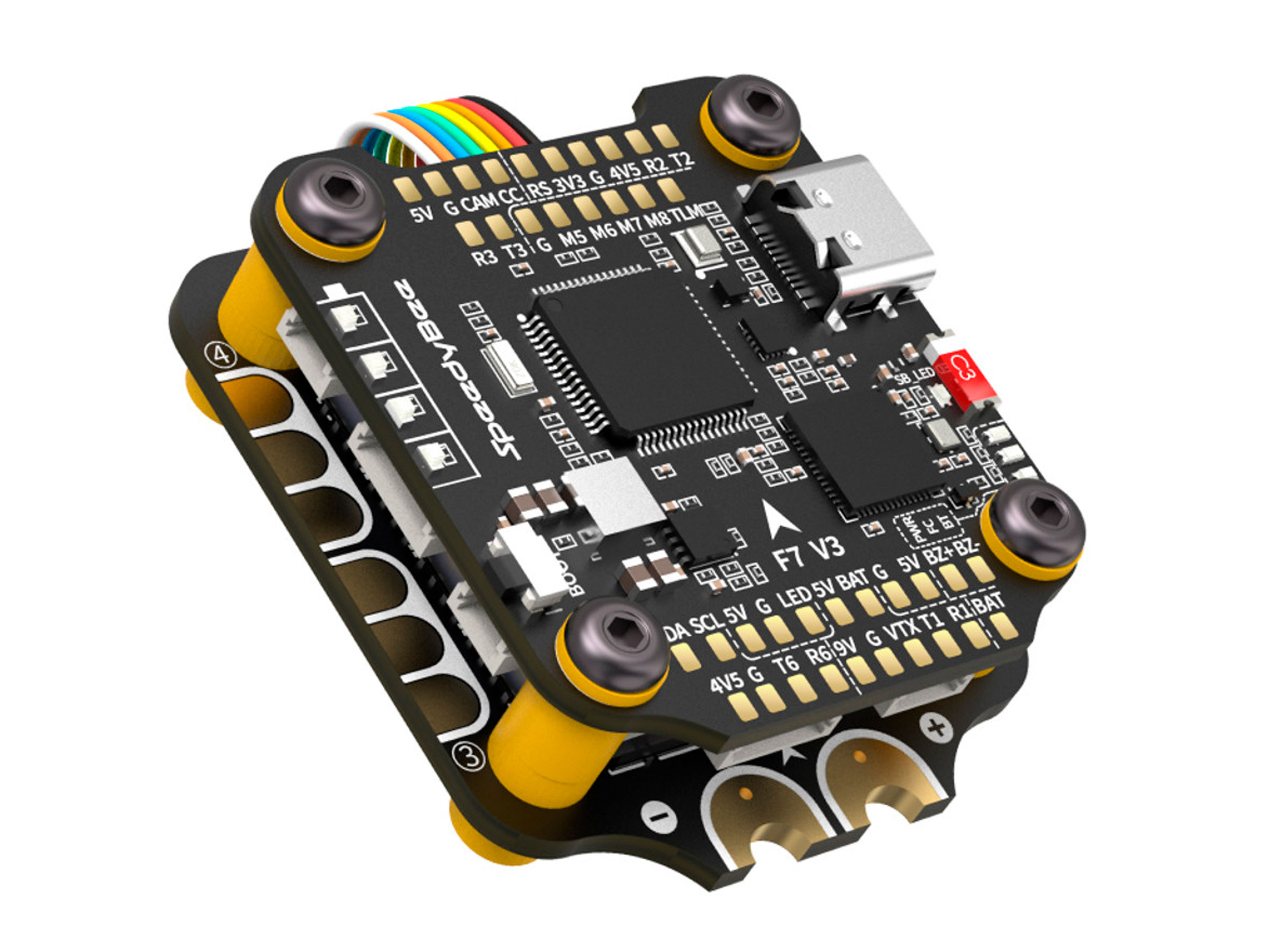 SpeedyBee F722 V3 (польотний контролер F7 + регулятор 4в1 50A) (світлина #3)