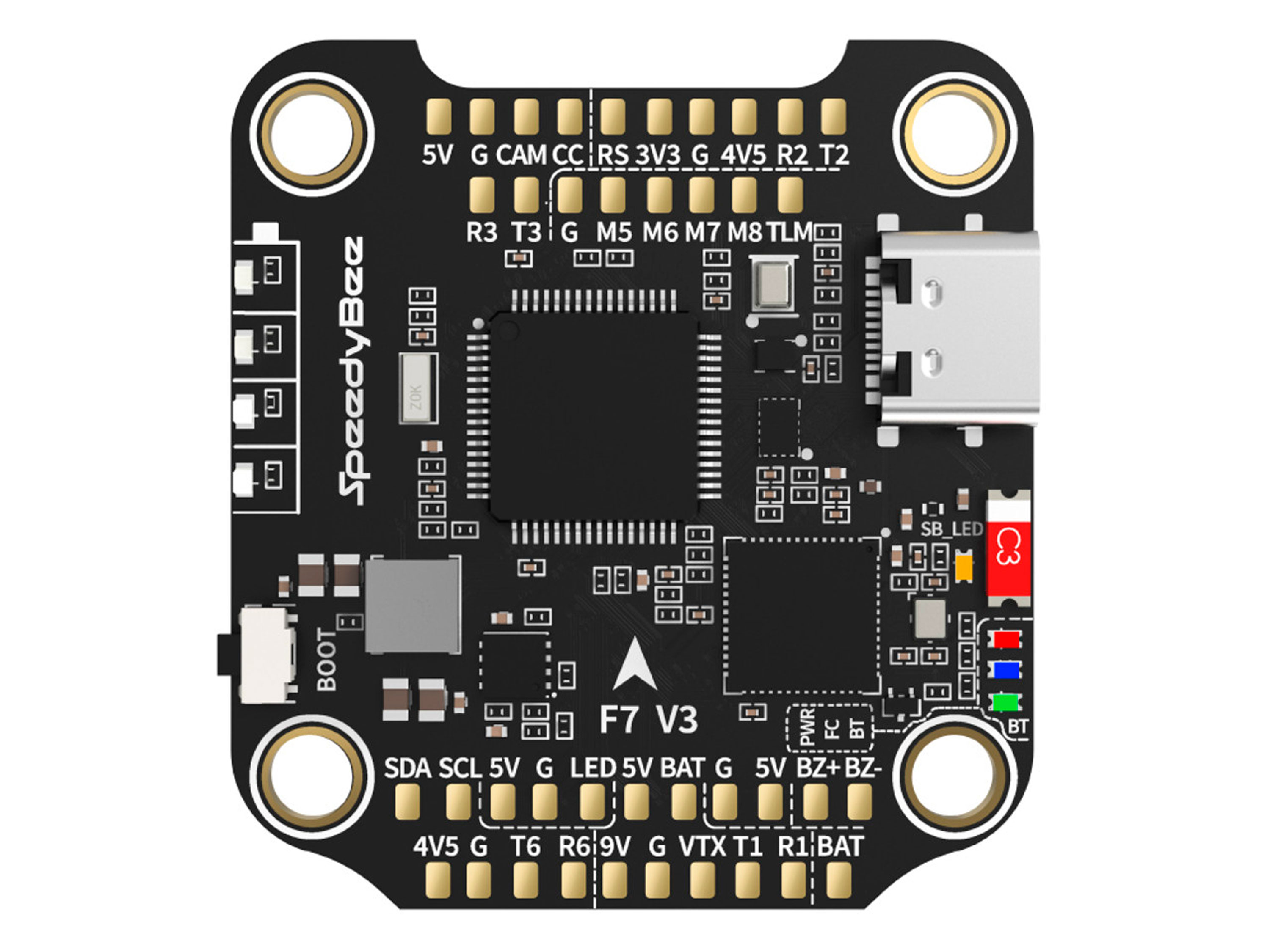 SpeedyBee F722 V3 (польотний контролер F7 + регулятор 4в1 50A) (світлина #4)