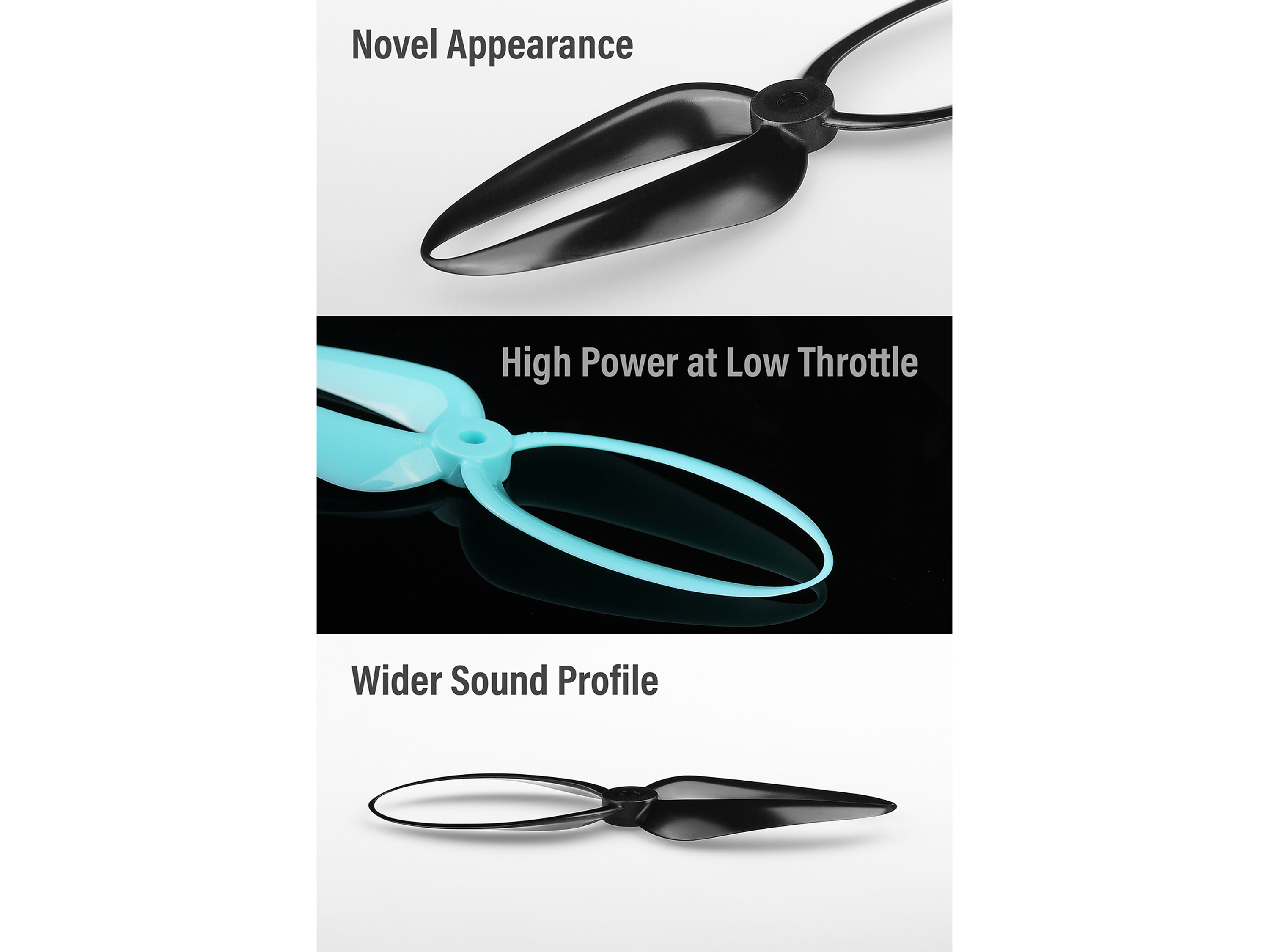 Комплект пропелерів Foxeer Donut 5145 (Clear Black) (світлина #2)