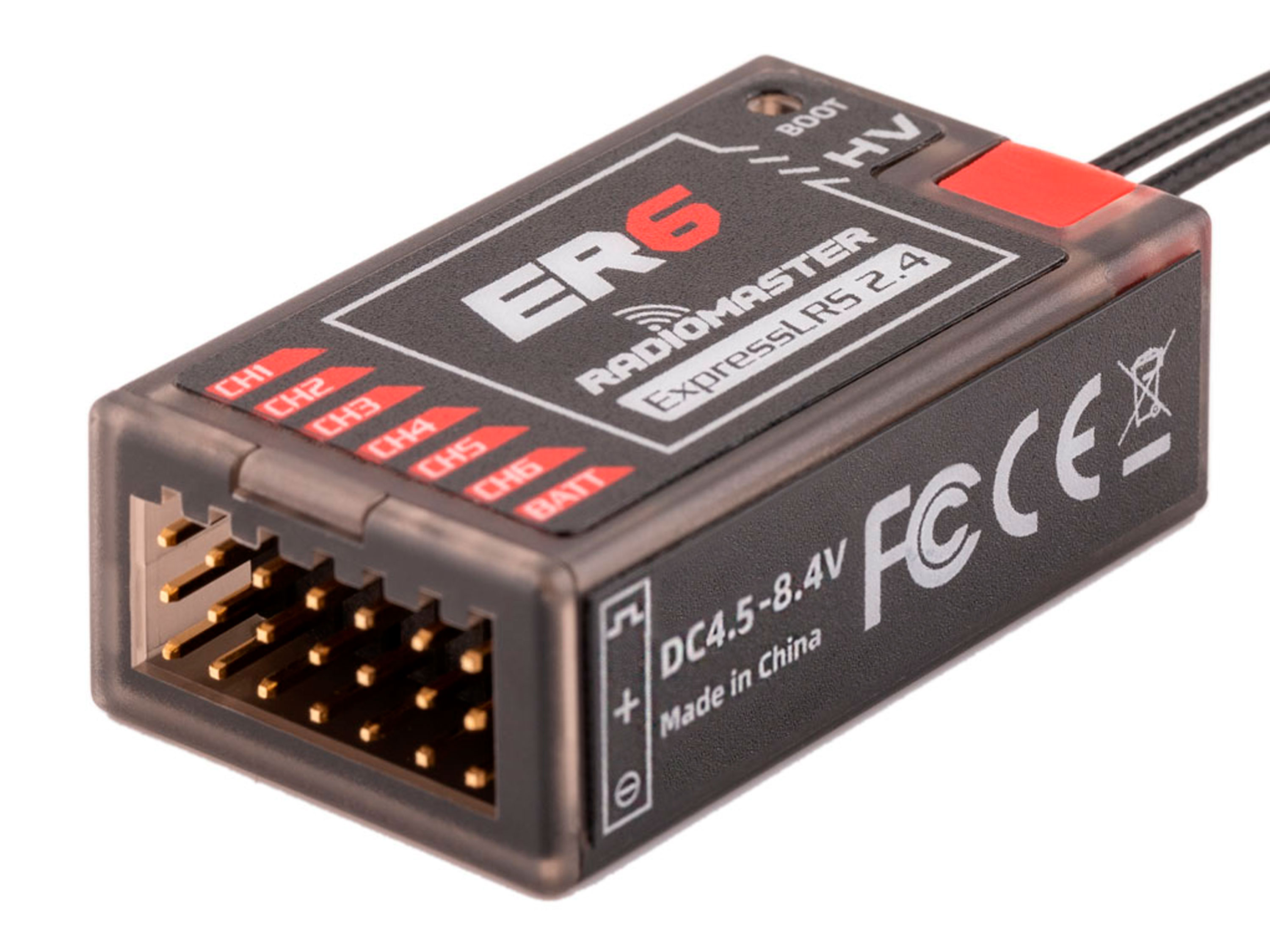 Приймач Radiomaster ER6 ELRS 6Ch (2.4GHz) (світлина #1)