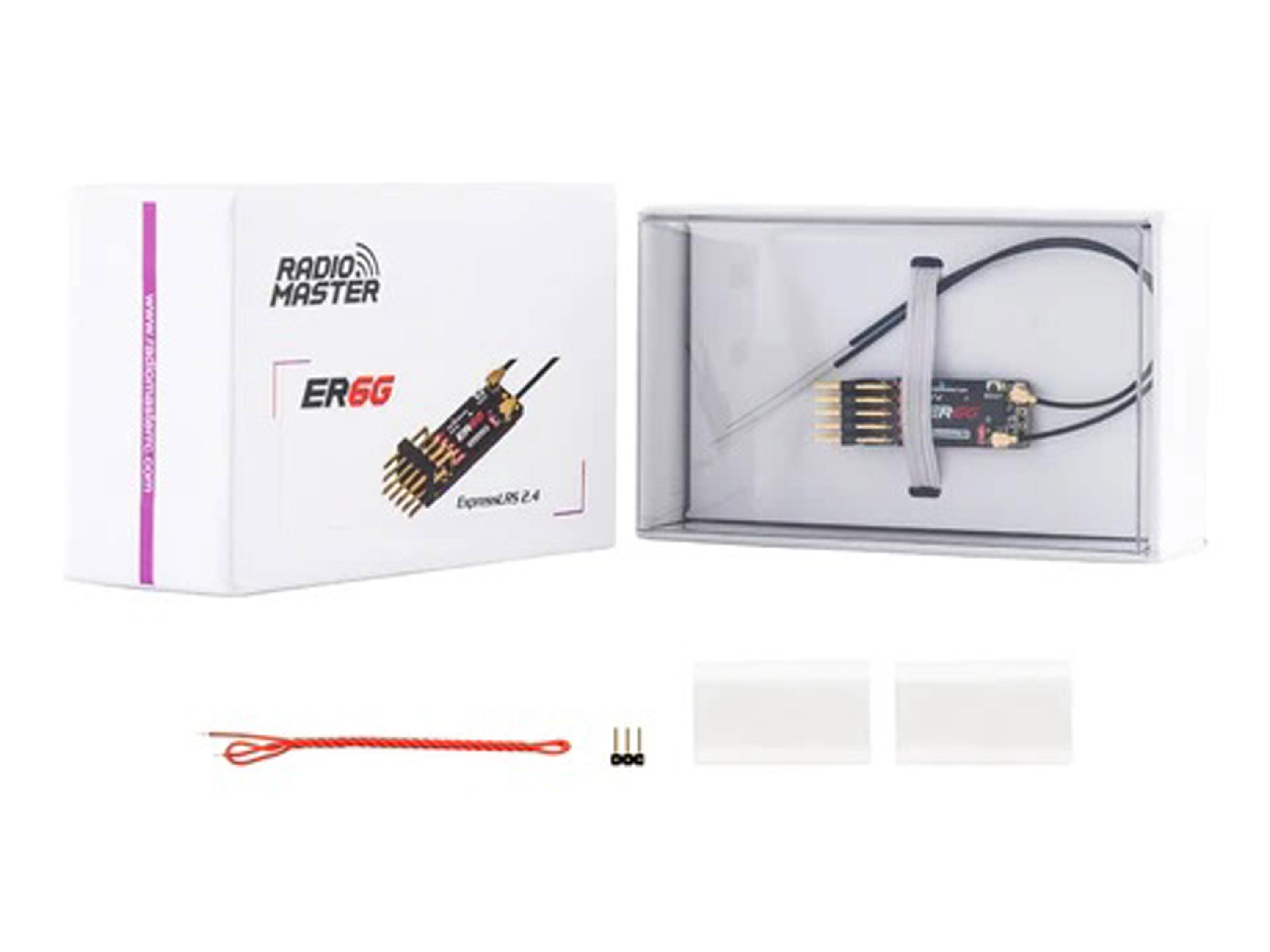 Приймач Radiomaster ER6G ELRS 6Ch (2.4GHz) (світлина #5)