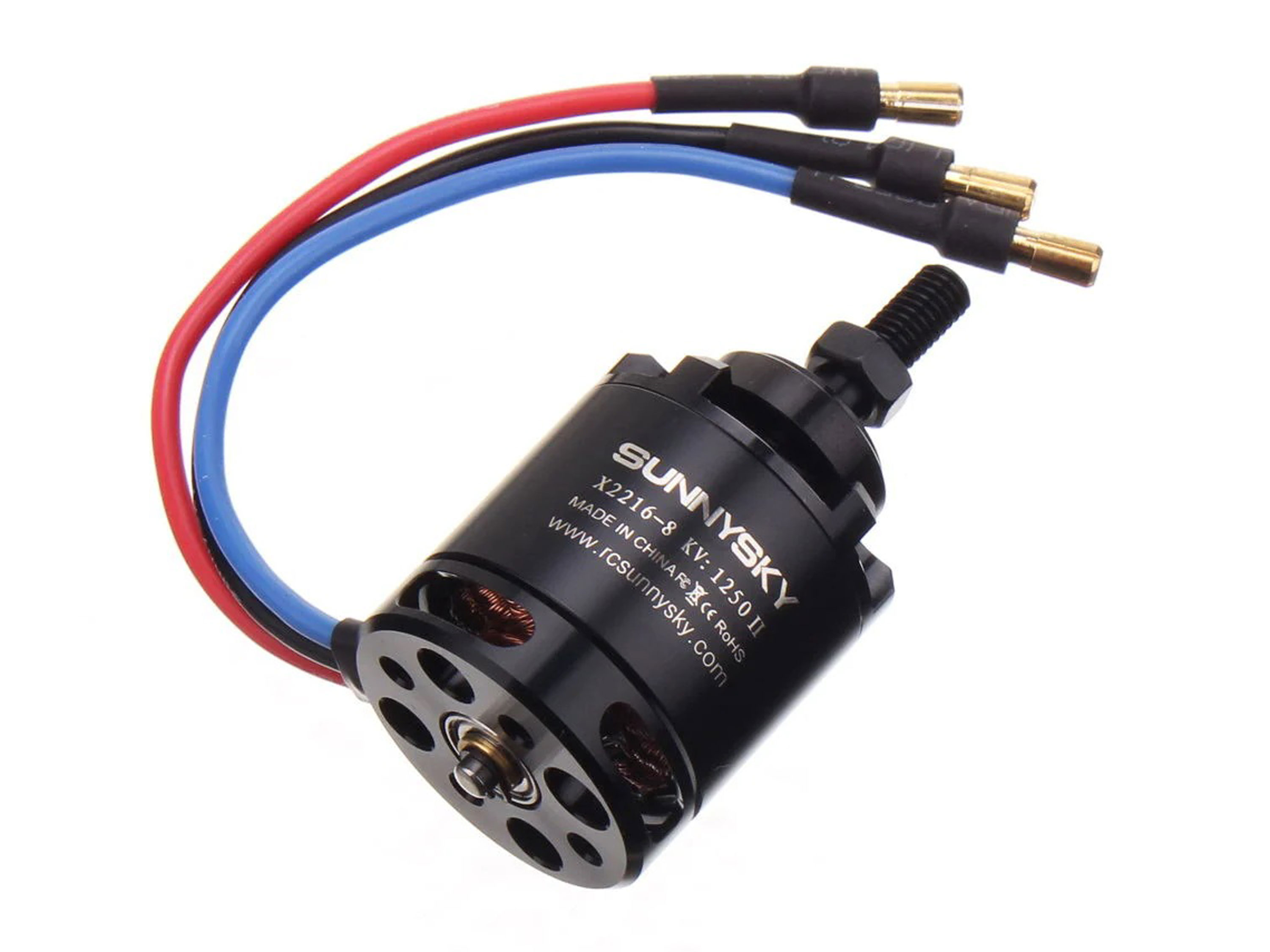 Двигун безколекторний SunnySky X2216-1100kv V2 (короткий вал) (світлина #2)