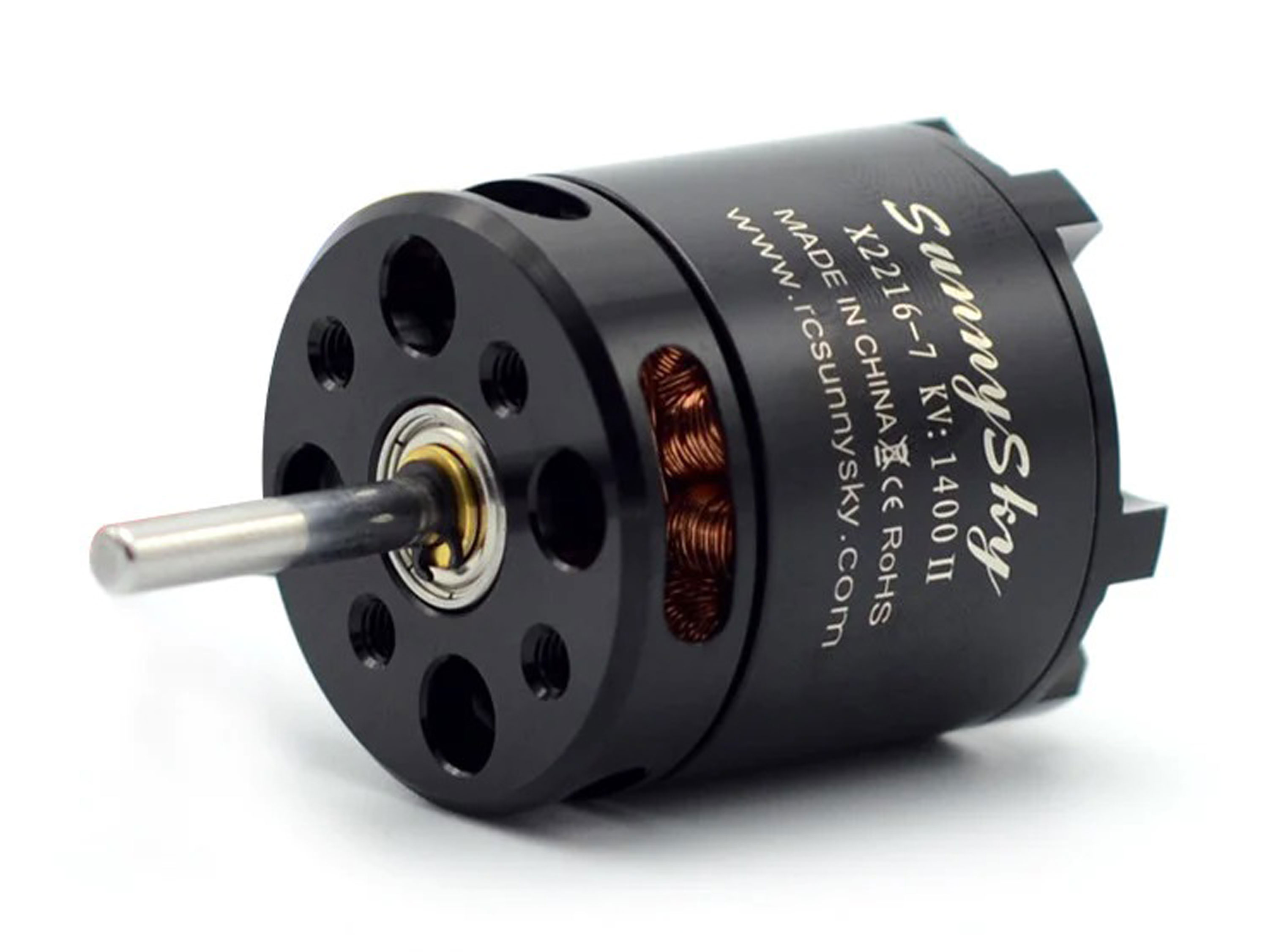 Двигун безколекторний SunnySky X2216-1400kv V2 (довгий вал) (світлина #1)