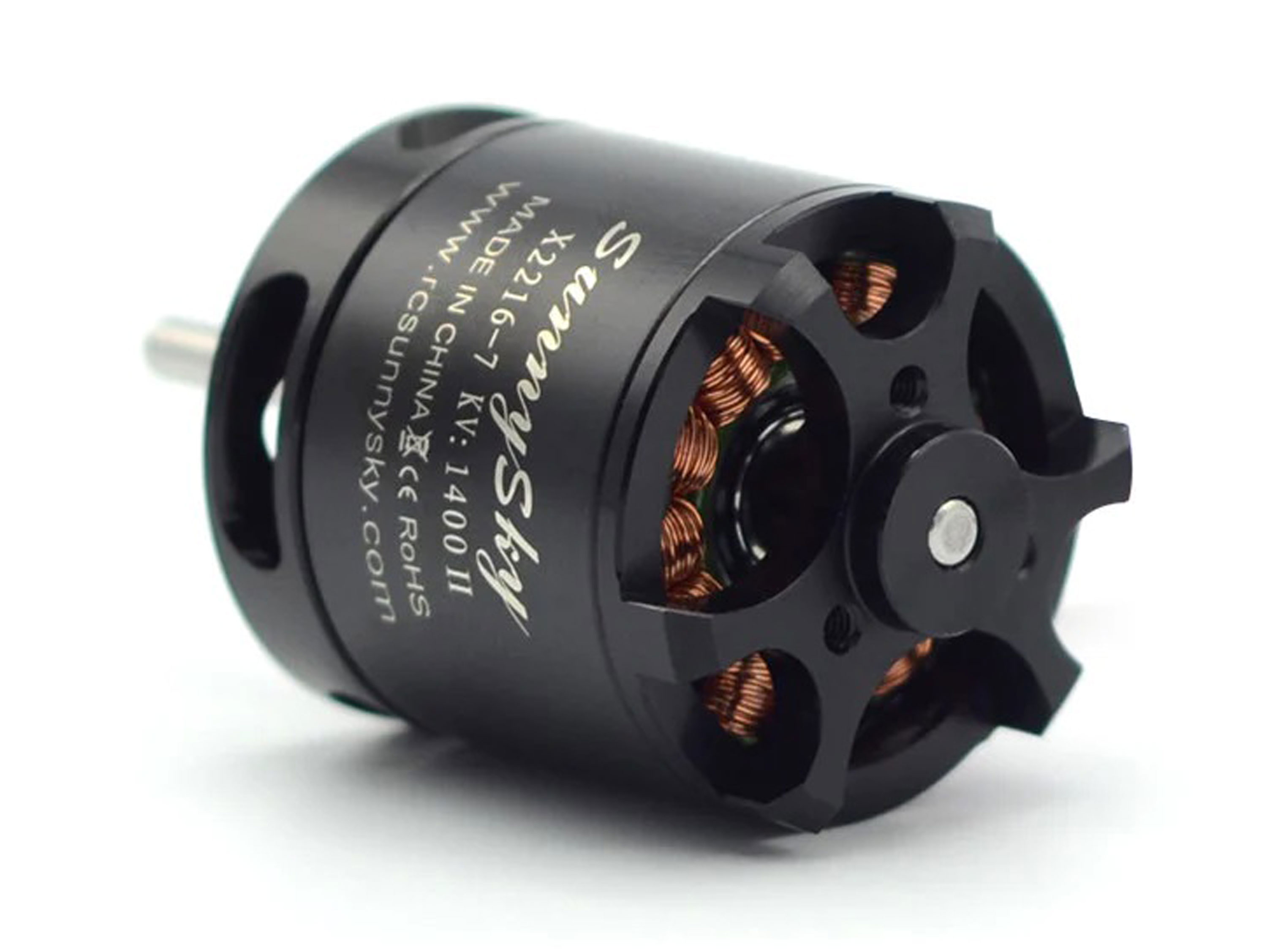 Двигун безколекторний SunnySky X2216-1400kv V2 (довгий вал) (світлина #2)
