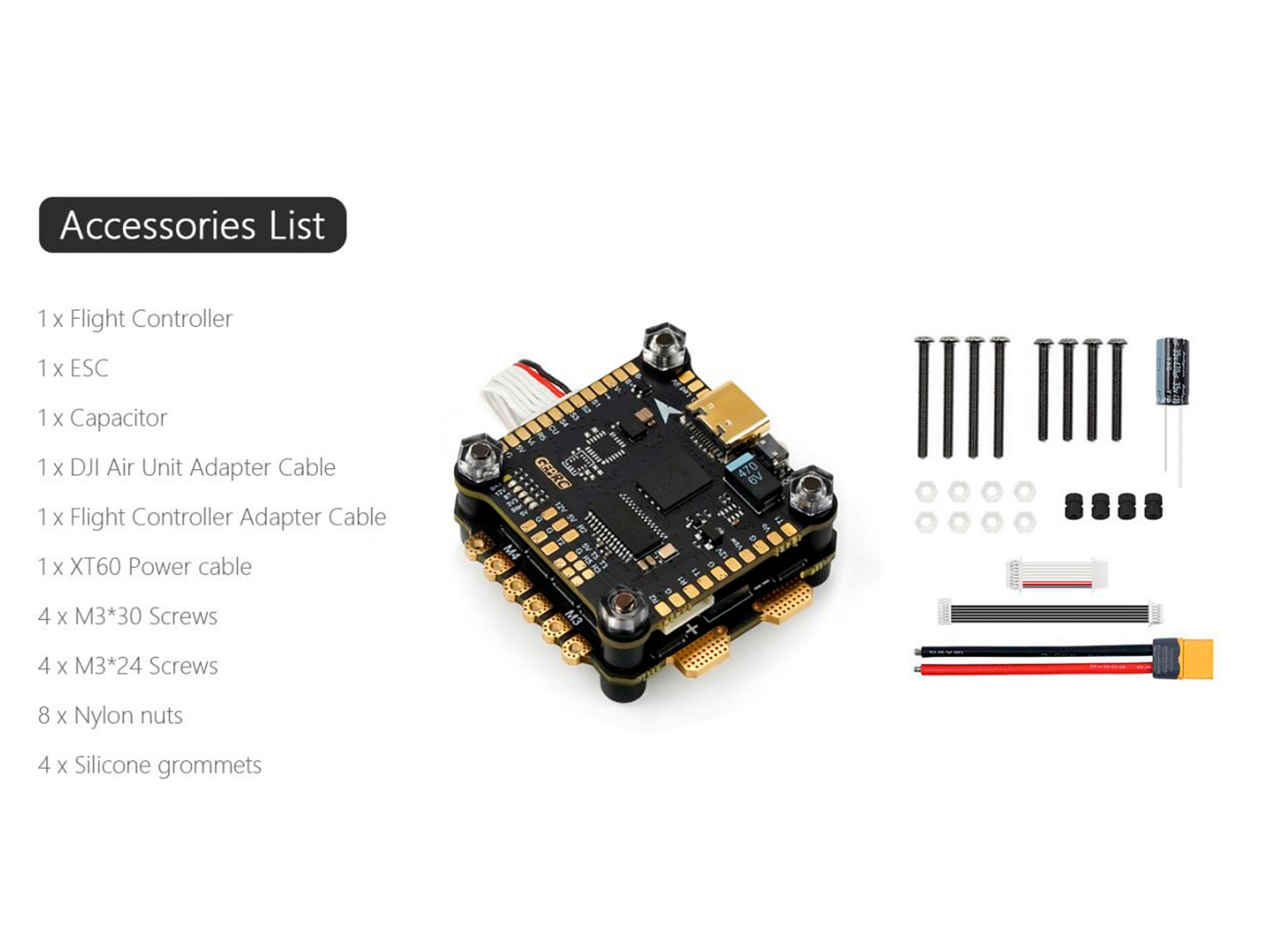 GEPRC SPAN F722-BT-HD V2 (польотний контролер F7 + регулятор 4в1 50A) (світлина #8)