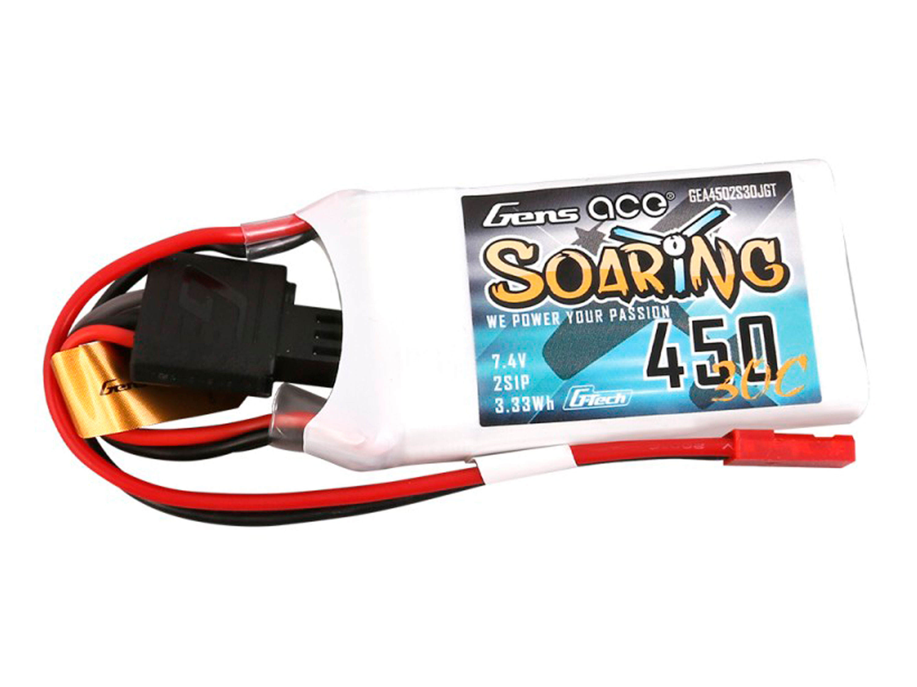 Акумулятор Gens Ace Soaring 450mAh 2S 30C (G-Tech) (світлина #1)