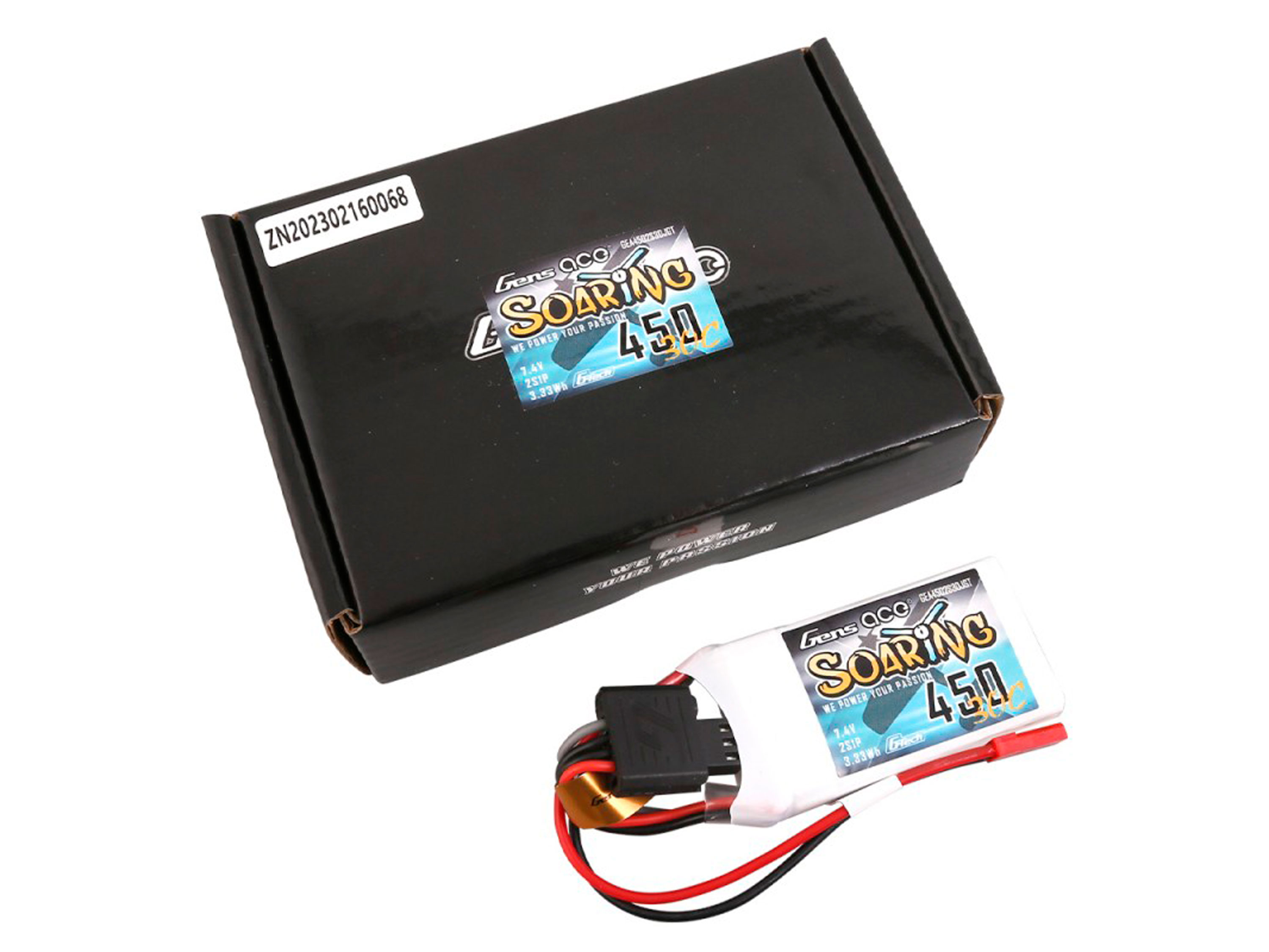 Акумулятор Gens Ace Soaring 450mAh 2S 30C (G-Tech) (світлина #2)