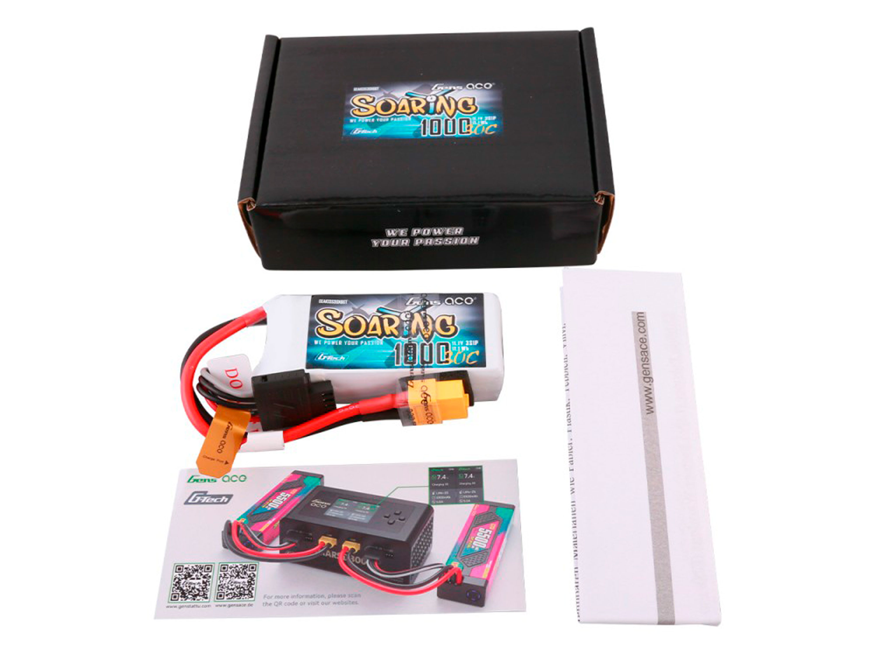 Акумулятор Gens Ace Soaring 1000mAh 3S 30C (G-Tech) (світлина #3)