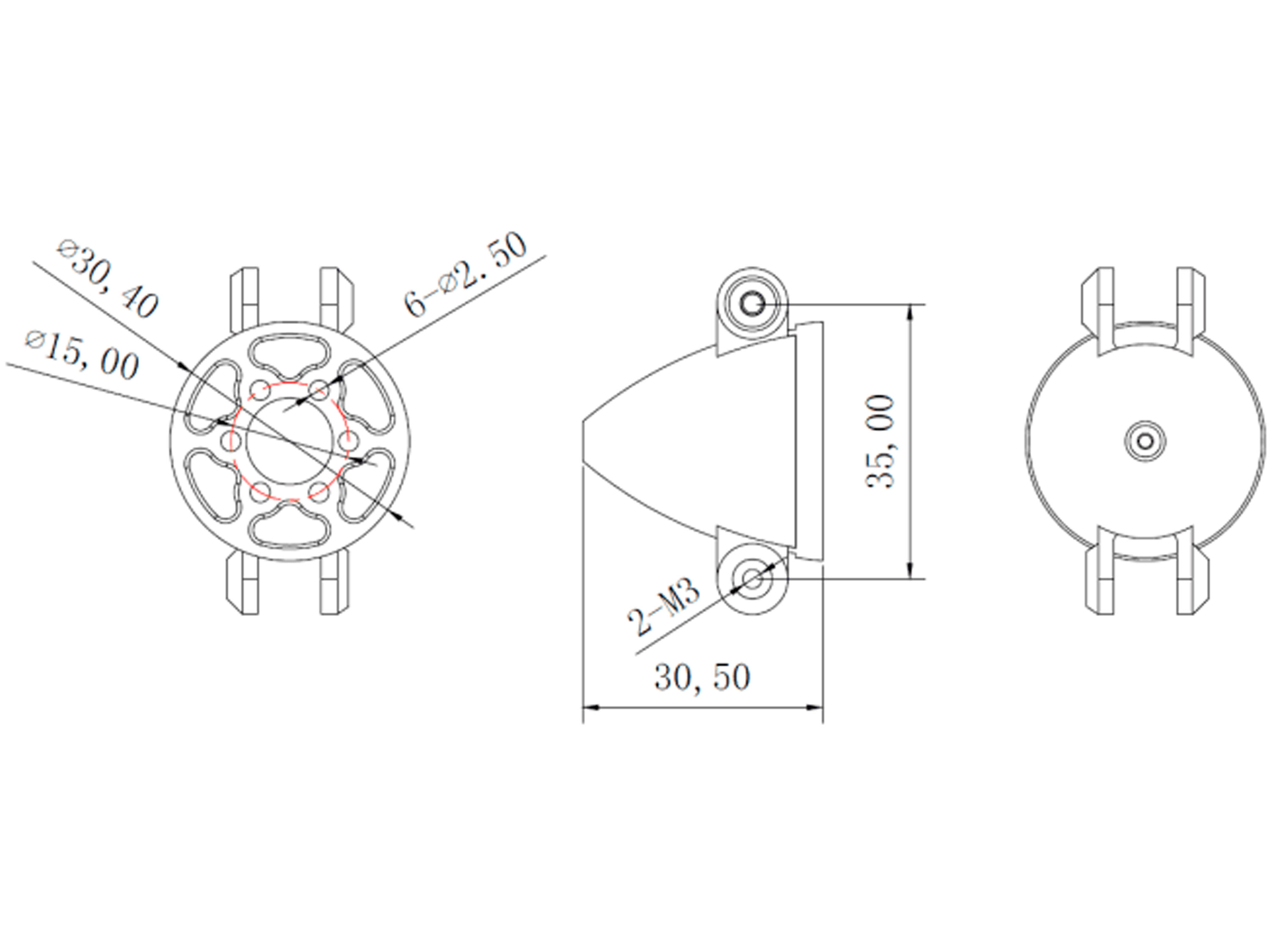 Складний пропелер SunnySky Eolo F12x6 (для двигунів 28хх) (світлина #4)