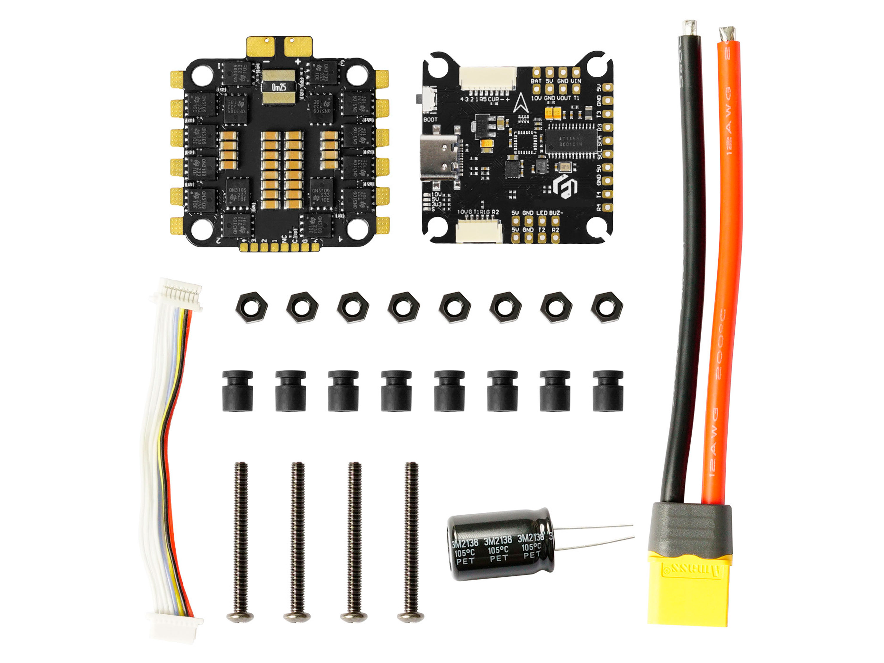 Hobbyporter F405 (польотний контролер F4 + регулятор 4в1 55A) (світлина #3)