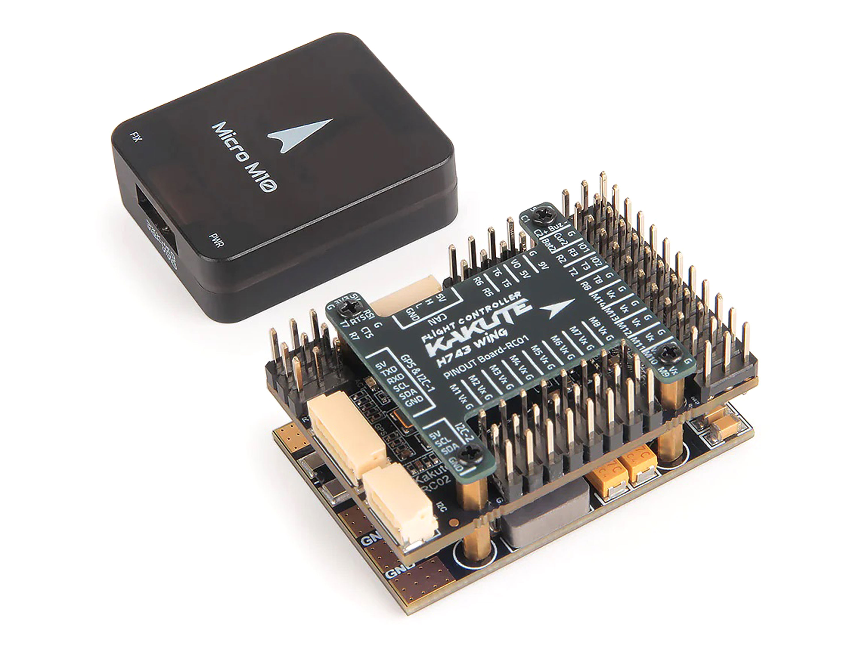 Польотний контролер Holybro Kakute H743-Wing + GPS-модуль Micro M10 (світлина #1)