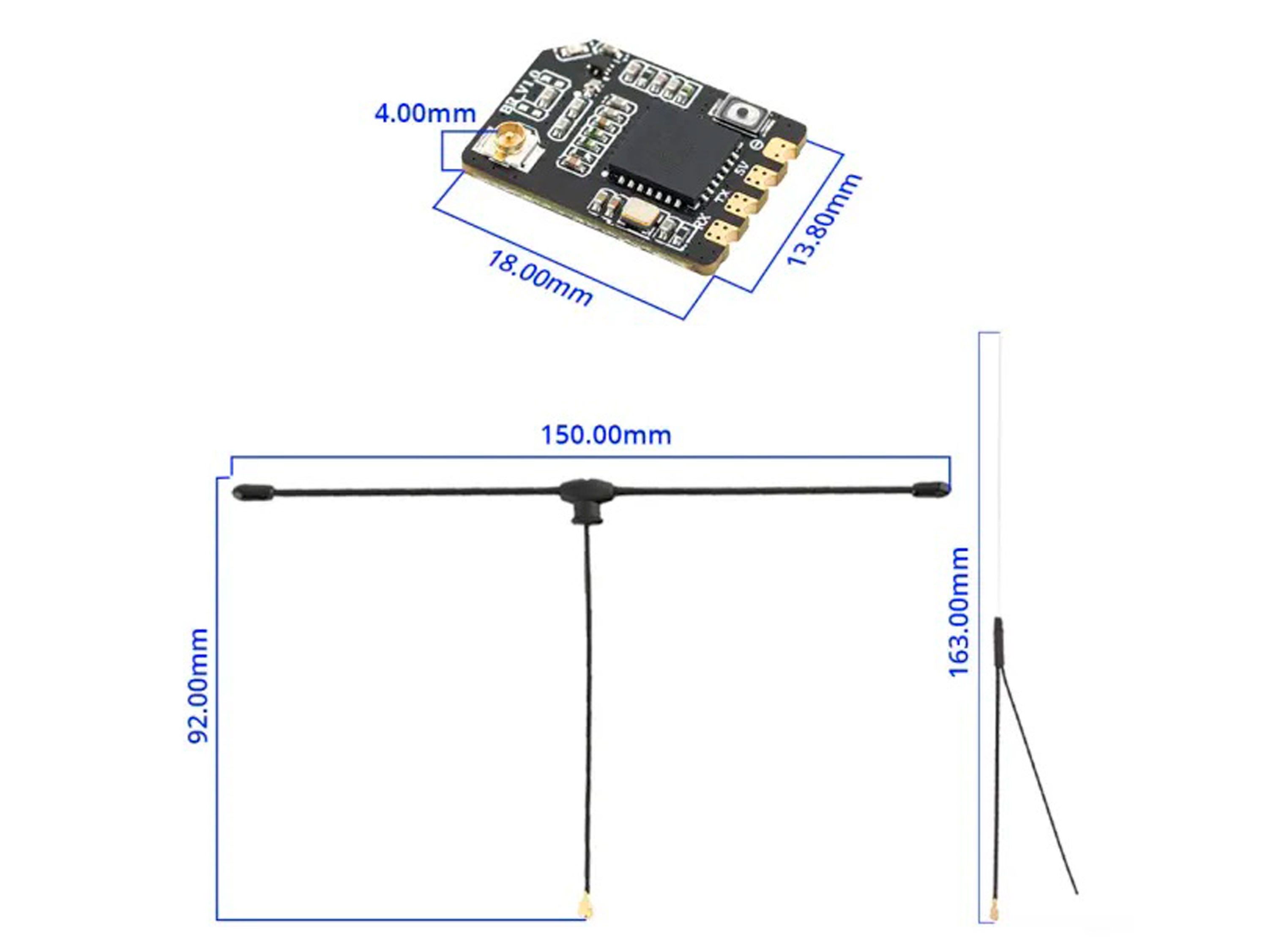 Приймач Radiomaster Bandit BR1 ELRS (915MHz) (світлина #5)