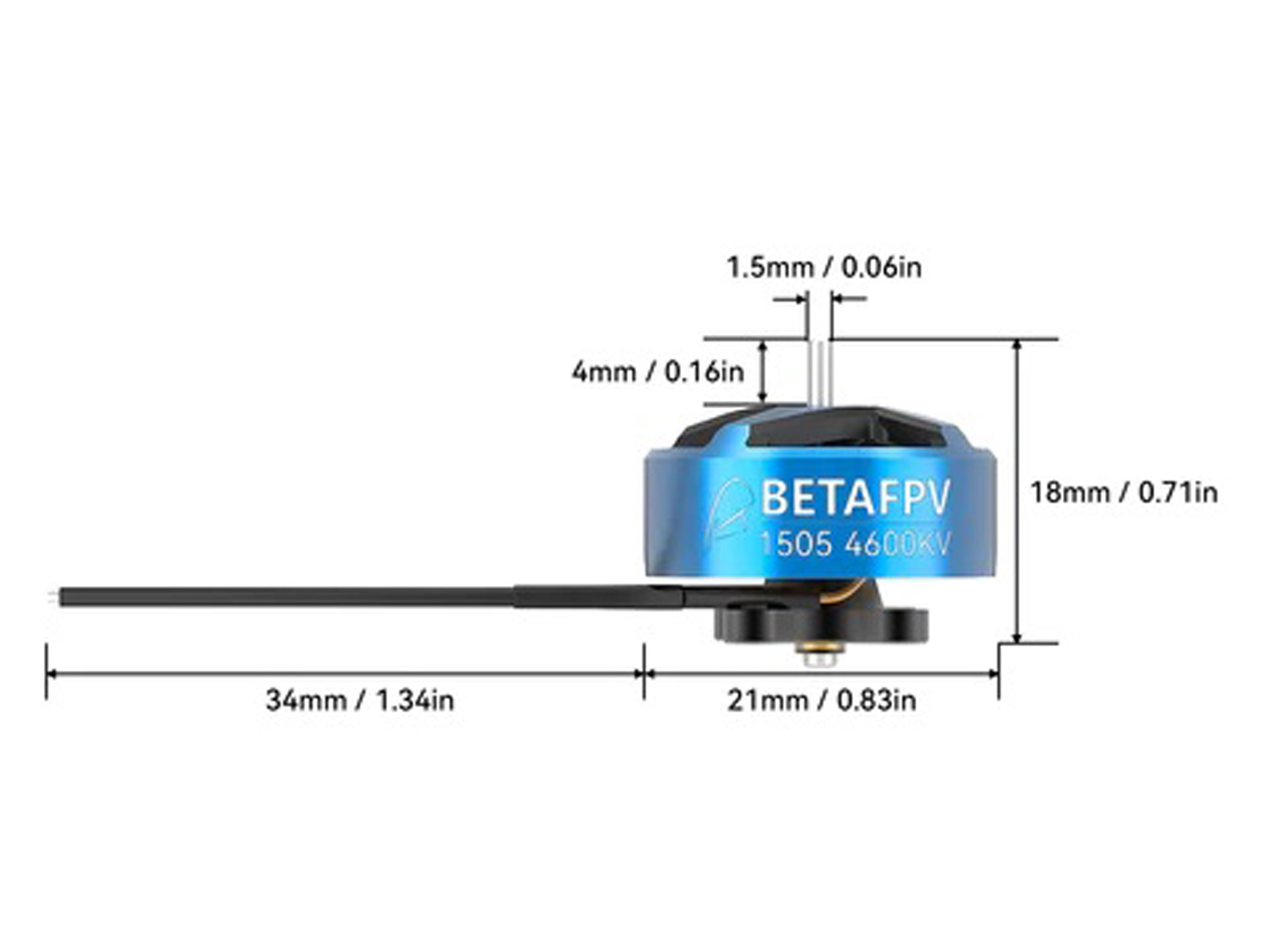 Двигун безколекторний BetaFPV 1505-4600kv (світлина #3)