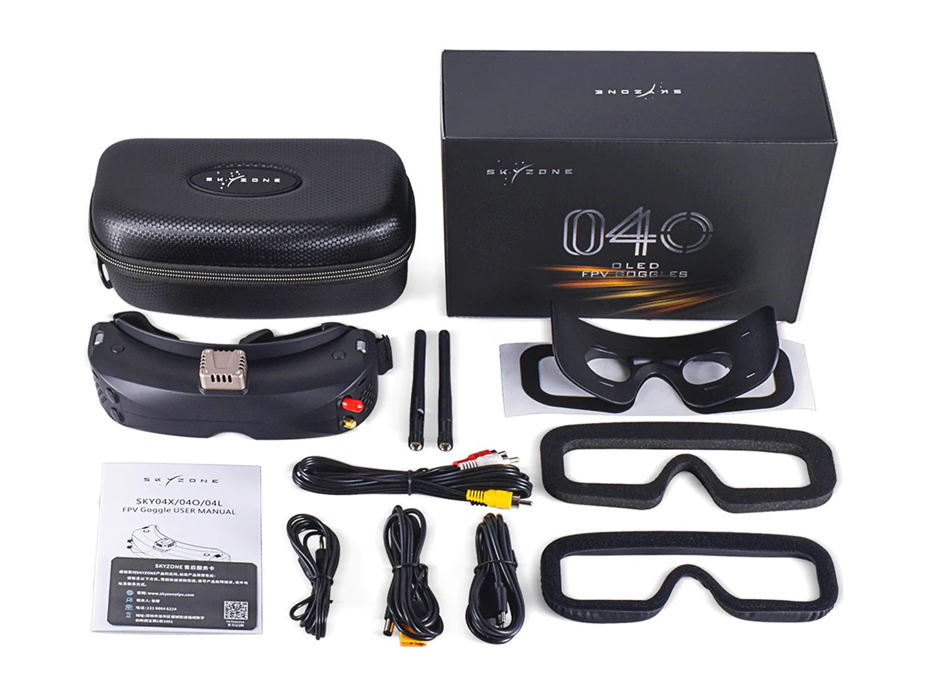 Окуляри Skyzone SKY04X PRO OLED FPV (чорні) (світлина #4)