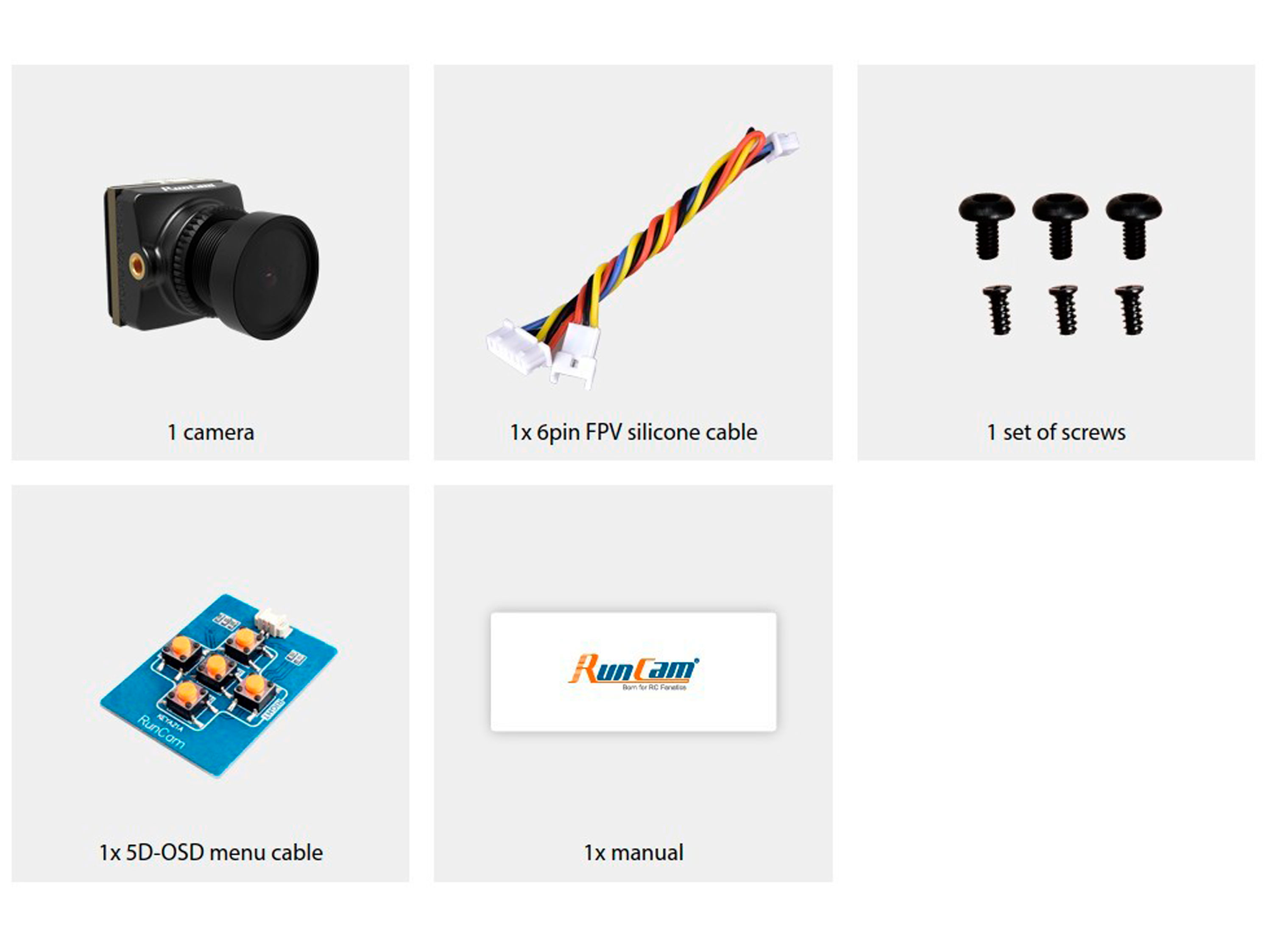 Камера RunCam Night Eagle 3 FPV 1000TVL (чорна) (світлина #4)