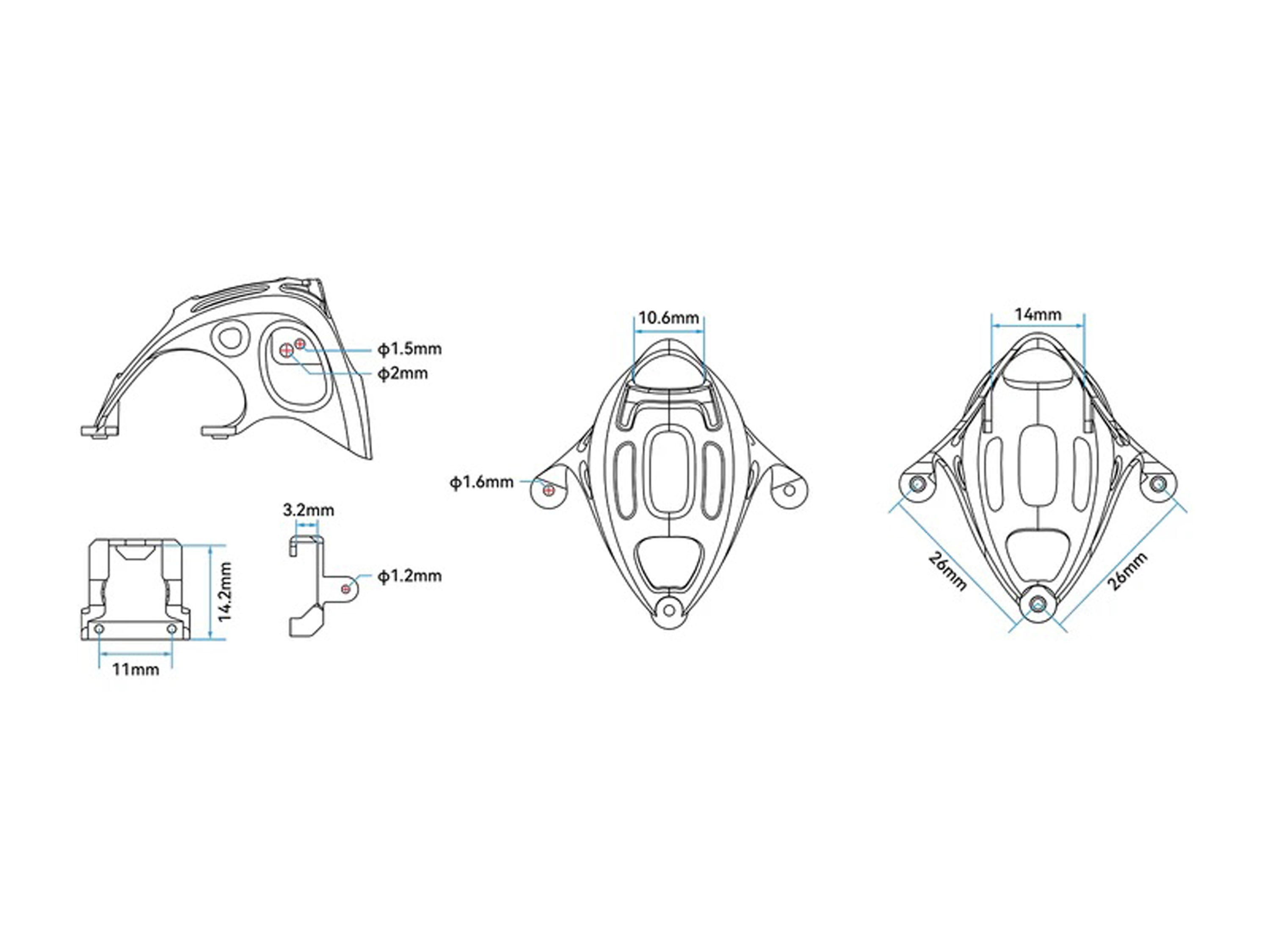 Набір каноп BetaFPV Lite для нано камер (6шт) (світлина #8)