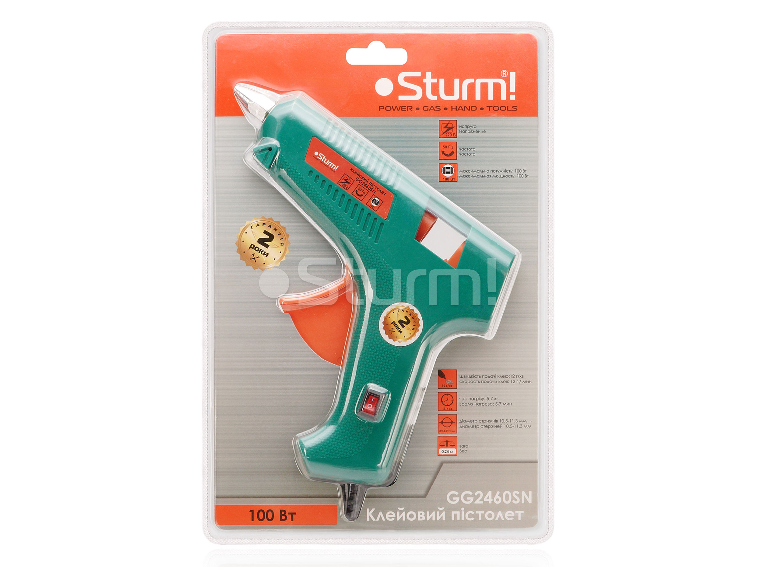Пістолет для термоклею Sturm GG2460SN (100Вт) (світлина #2)