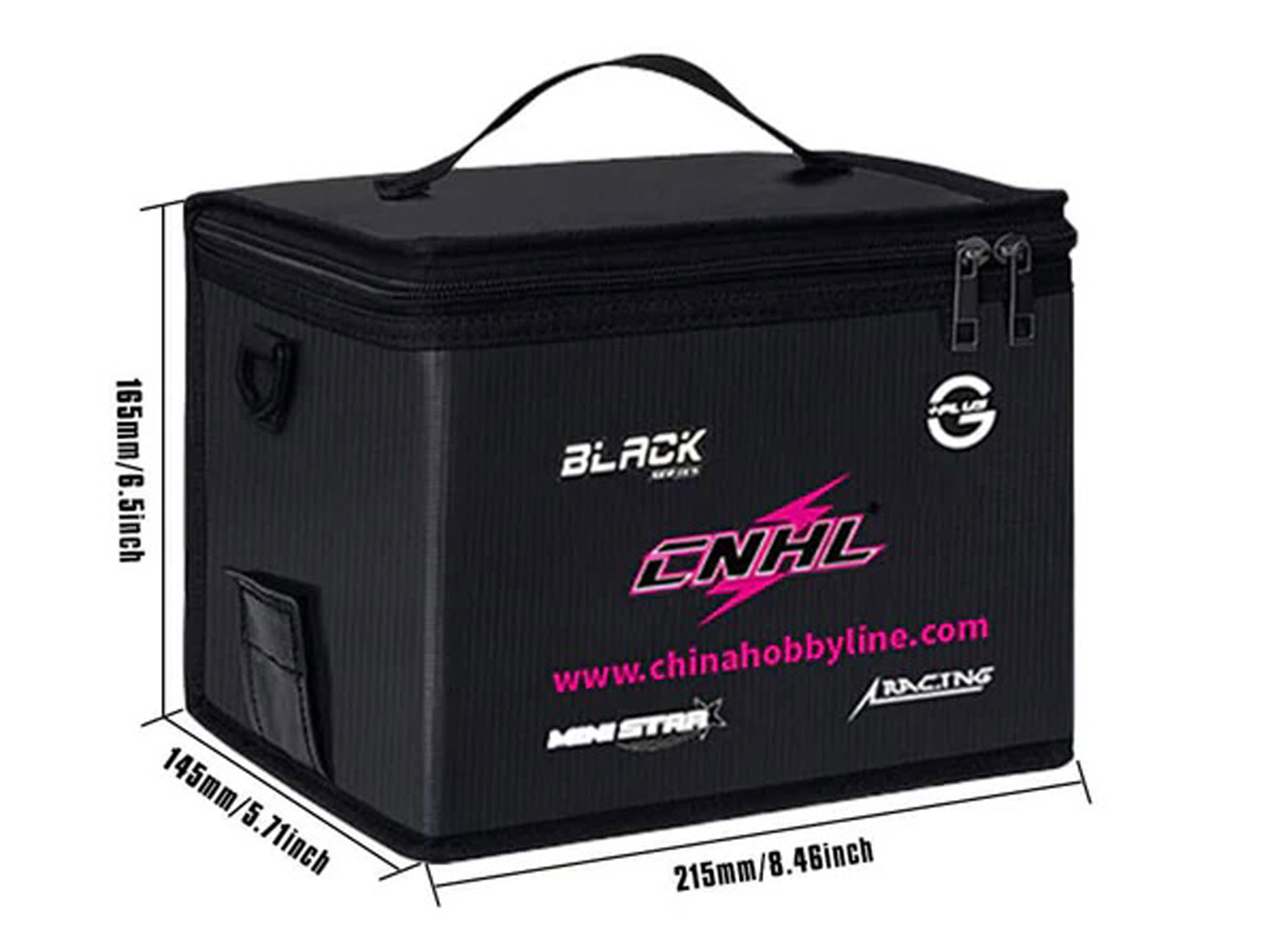 Протипожежна сумка CNHL для LiPo акумуляторів (чорна) (світлина #3)