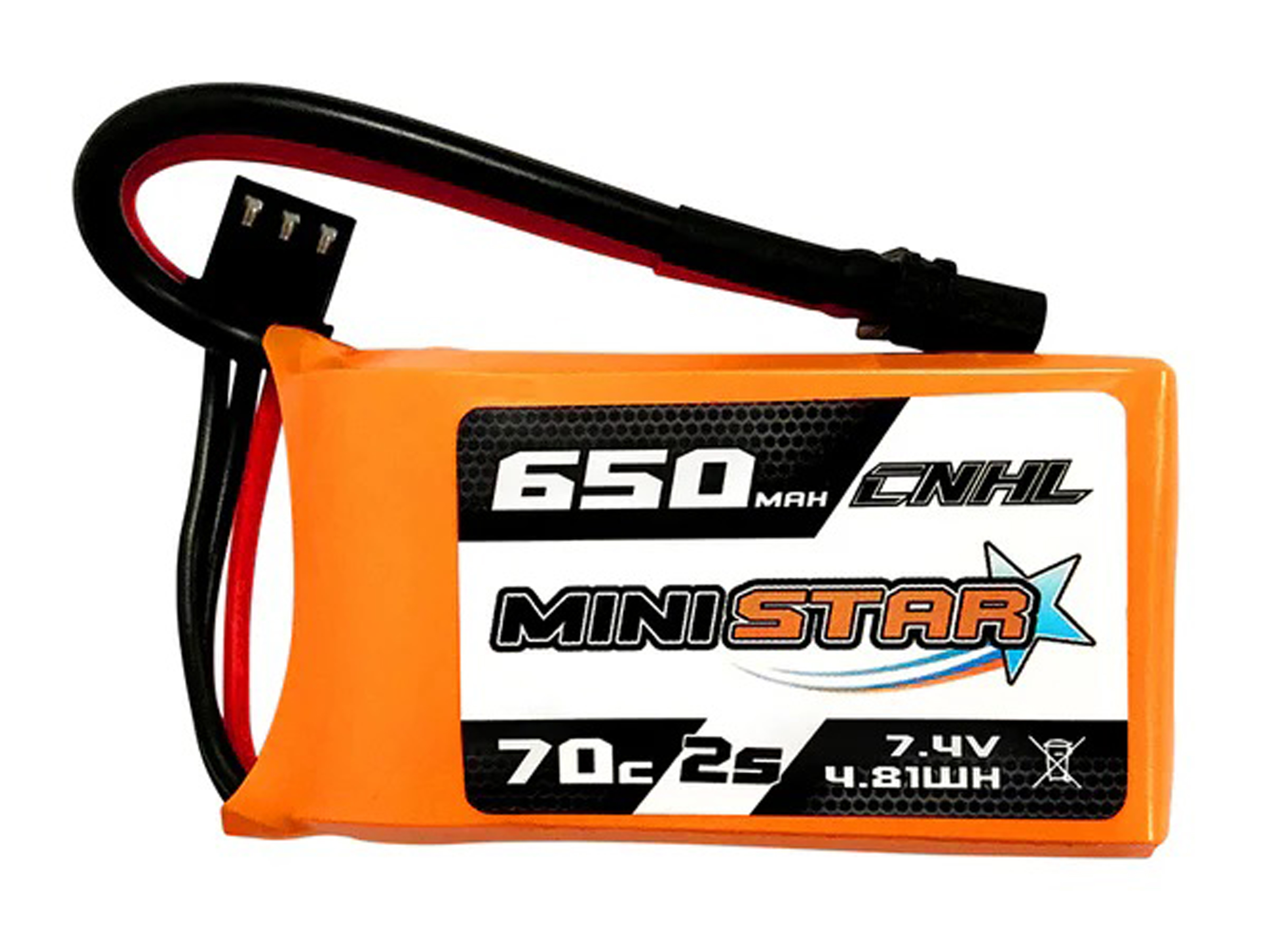 Акумулятор CNHL MiniStar 650mAh 2S 70C (світлина #1)