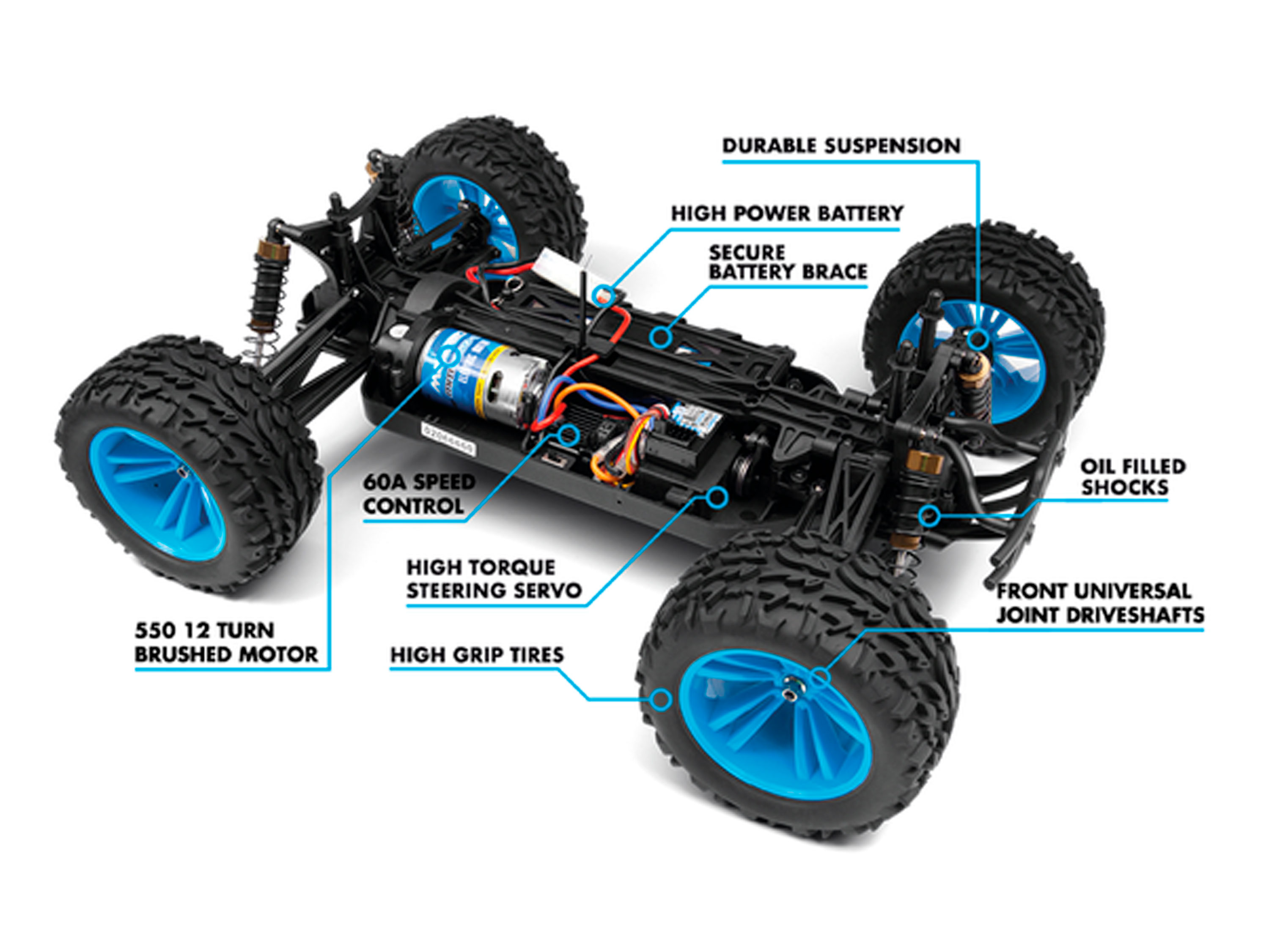 Автомодель монстр Maverick Phantom МТ 1/10 RTR #150603 (світлина #5)