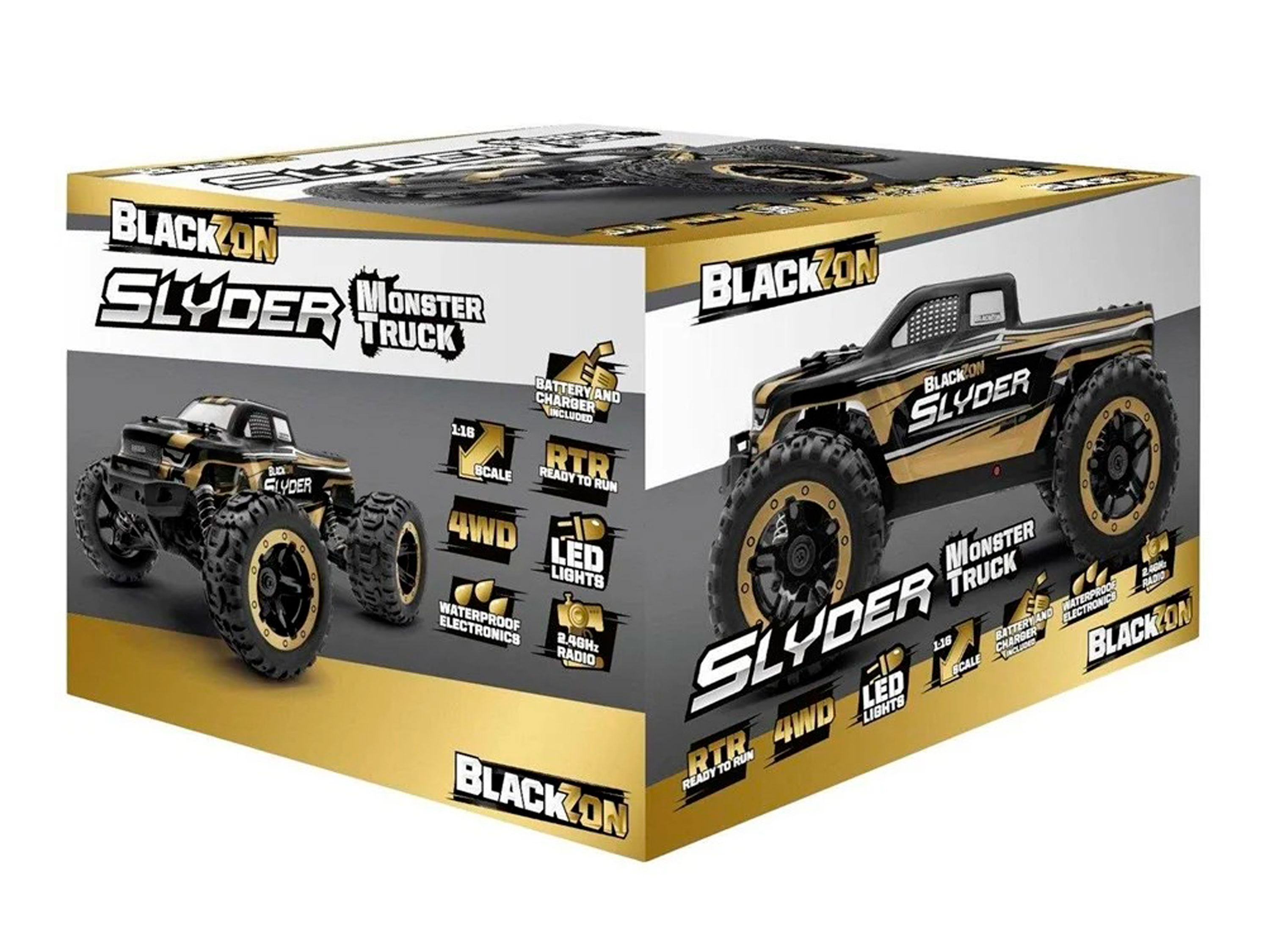 Автомодель монстр BlackZon Slyder МТ 1/16 RTR #540101 (світлина #7)