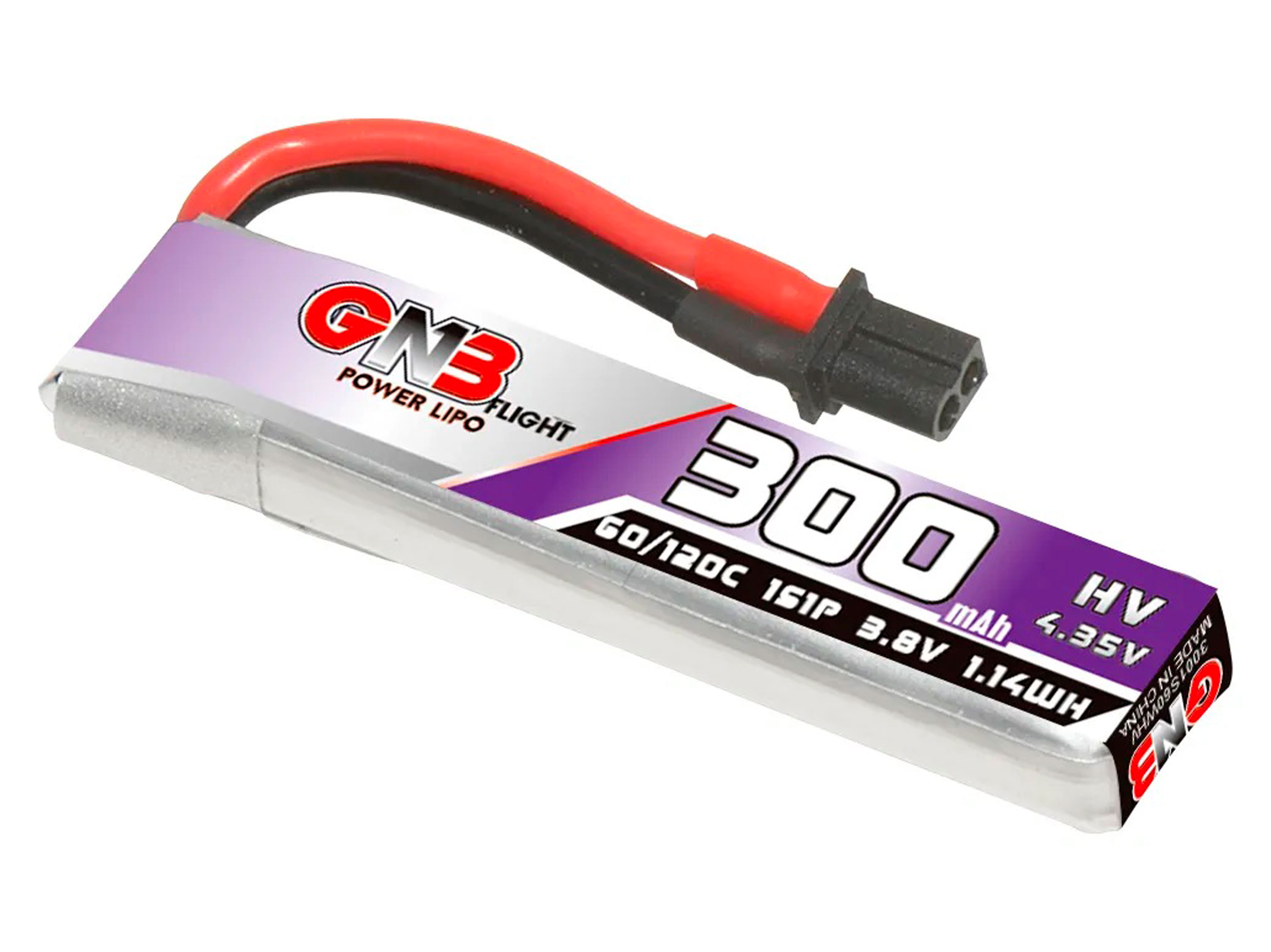 Акумулятор Gaoneng GNB HV A30 300mAh 1S 60C (з дротом) (світлина #1)
