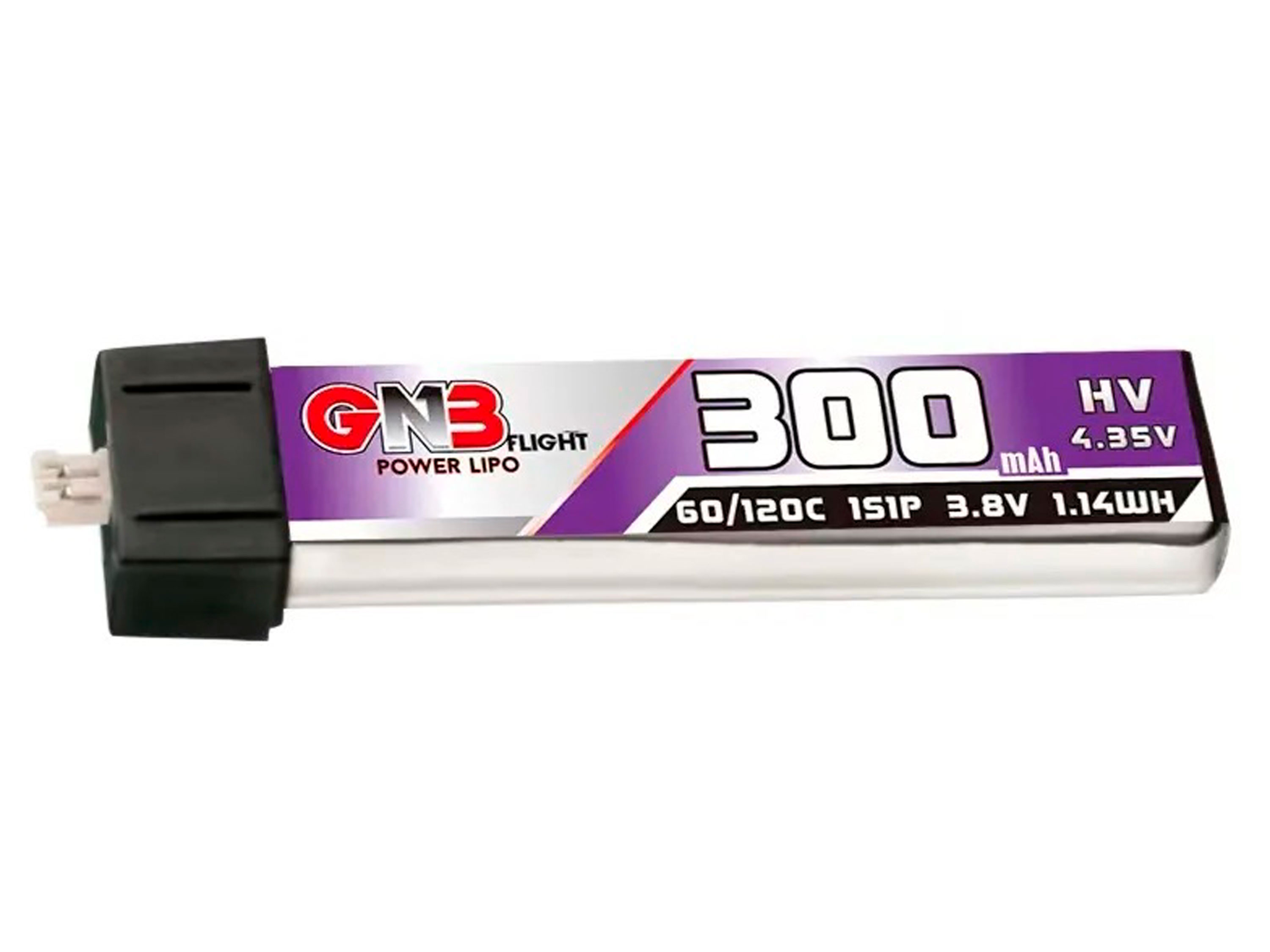 Акумулятор Gaoneng GNB HV MX1.25 300mAh 1S 60C (світлина #1)