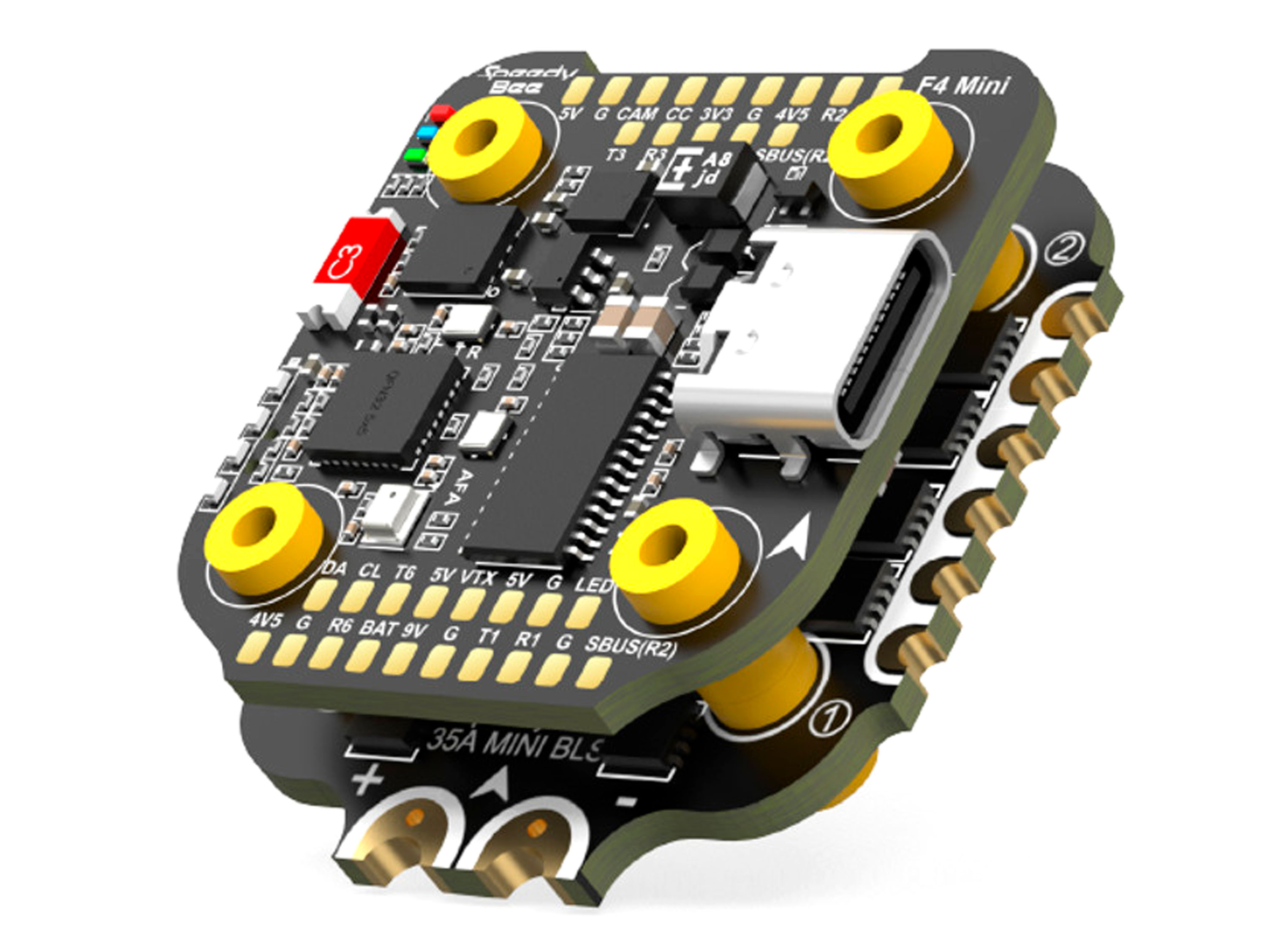 SpeedyBee F405 Mini (польотний контролер F4 + регулятор 4в1 35A) (світлина #1)
