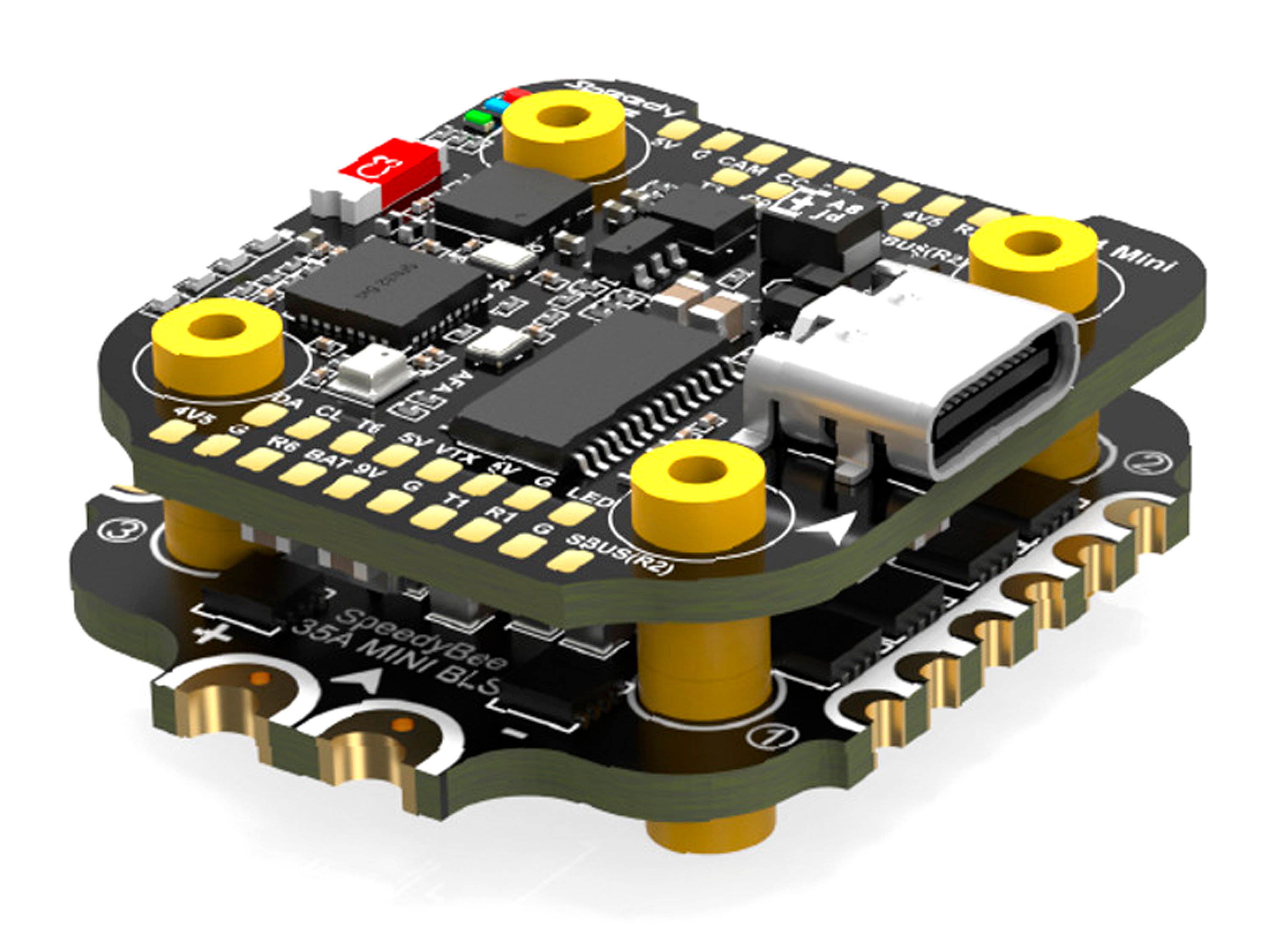SpeedyBee F405 Mini (польотний контролер F4 + регулятор 4в1 35A) (світлина #3)